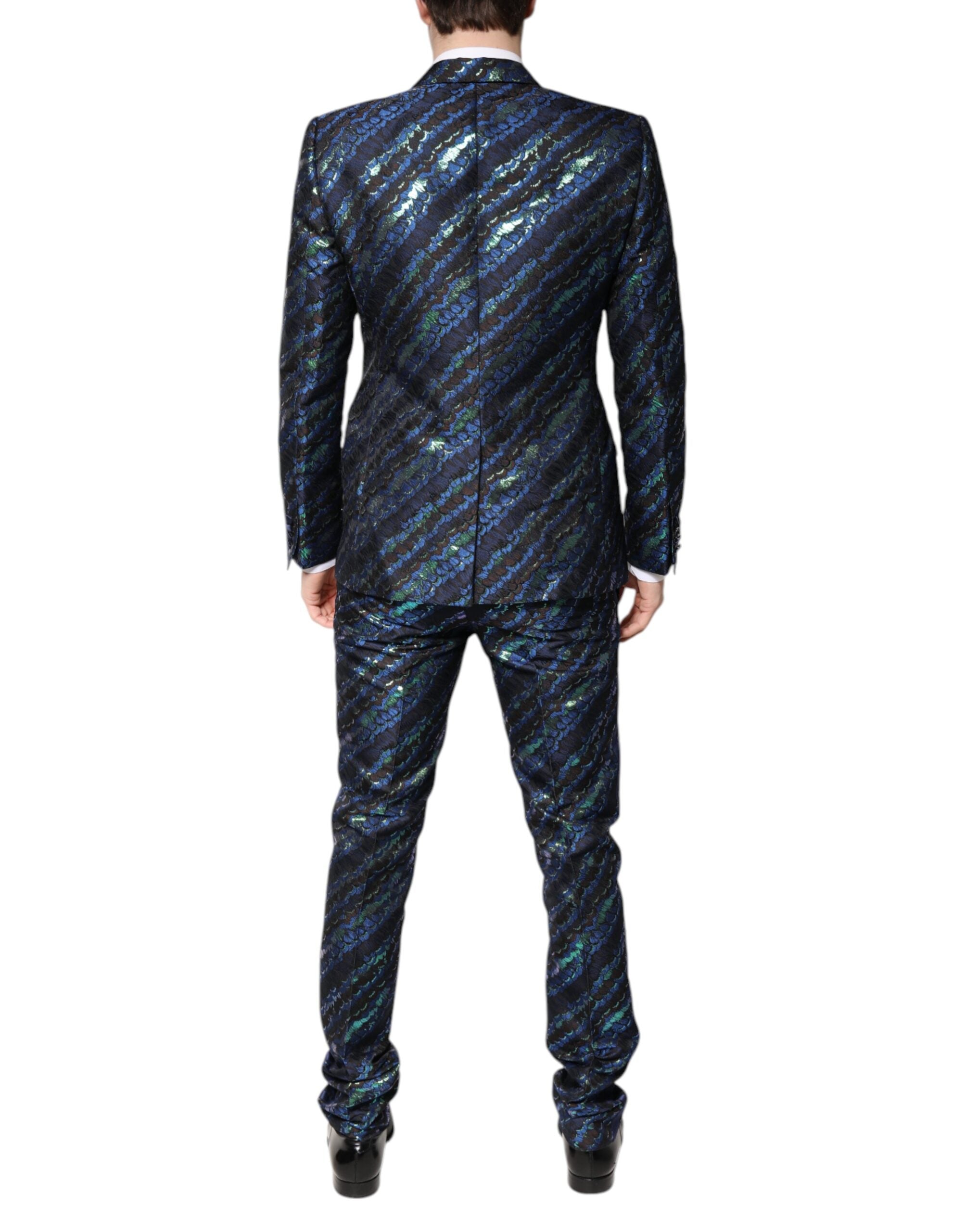 New Dolce & Gabbana Jacquard 2 Piece Suit