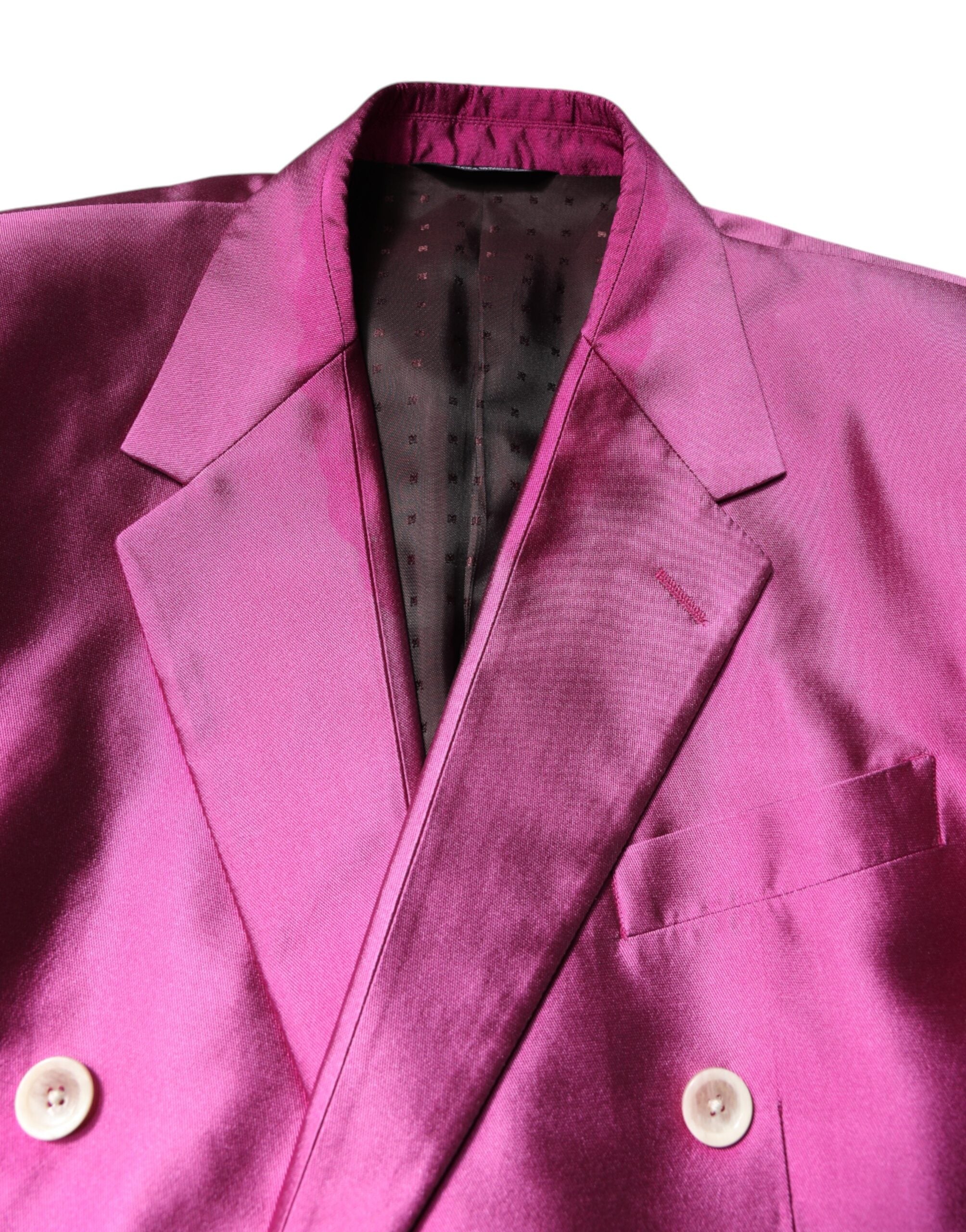 Pre-Owned Dolce & Gabbana Pink SICILIA Double Breasted 3 Piece Suit