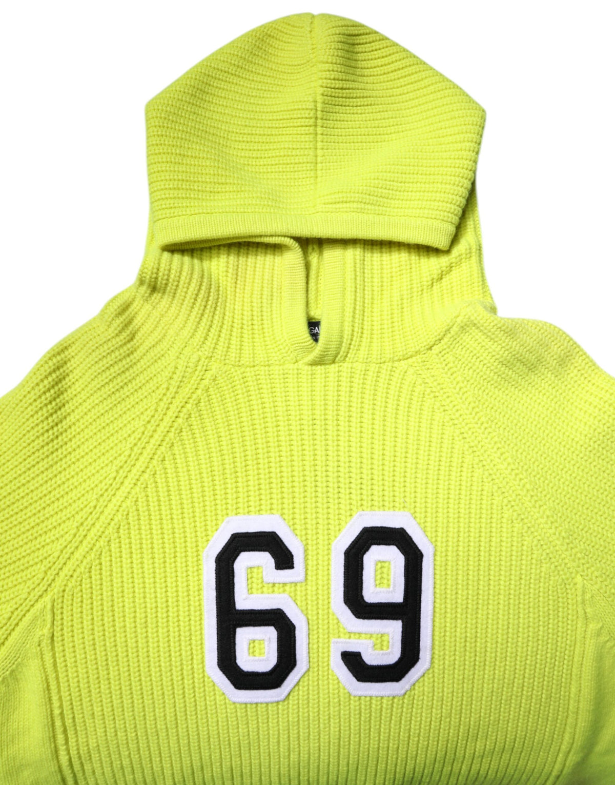 New Dolce & Gabbana Green 69 Knit Hooded Men Pullover Sweater