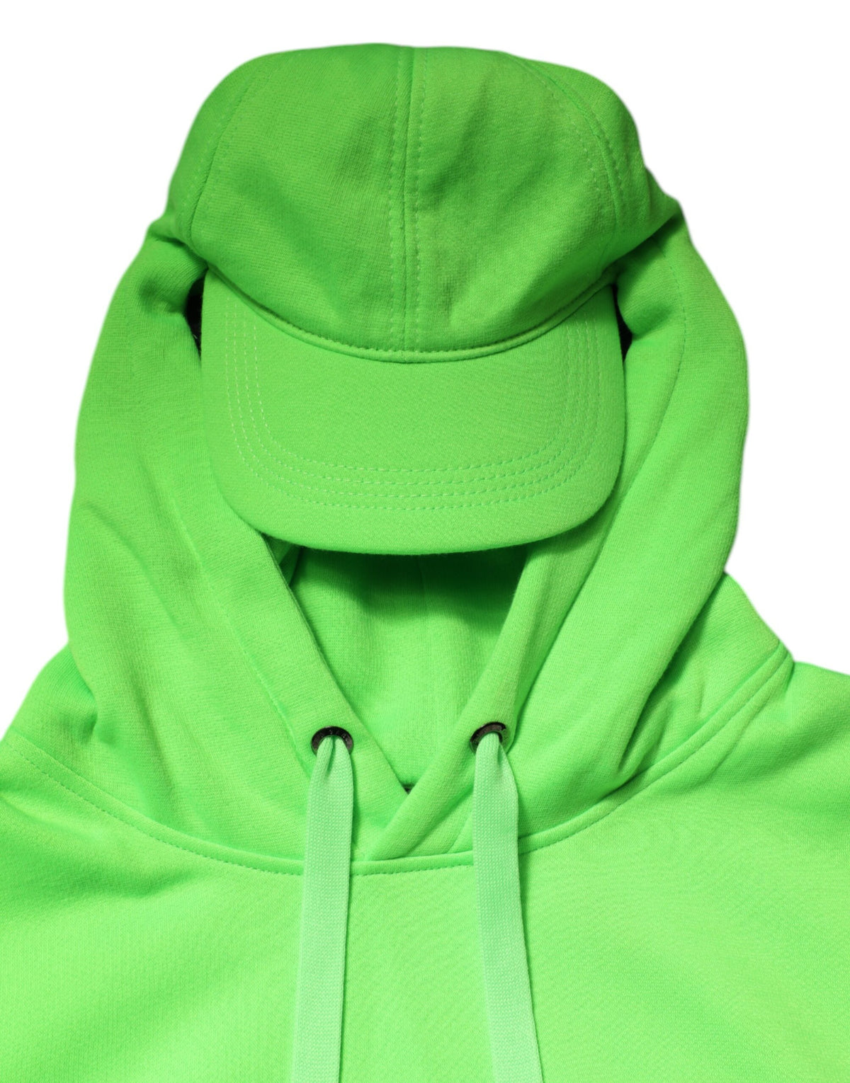 New Dolce & Gabbana Green Hooded Sportswear Vest Sweater