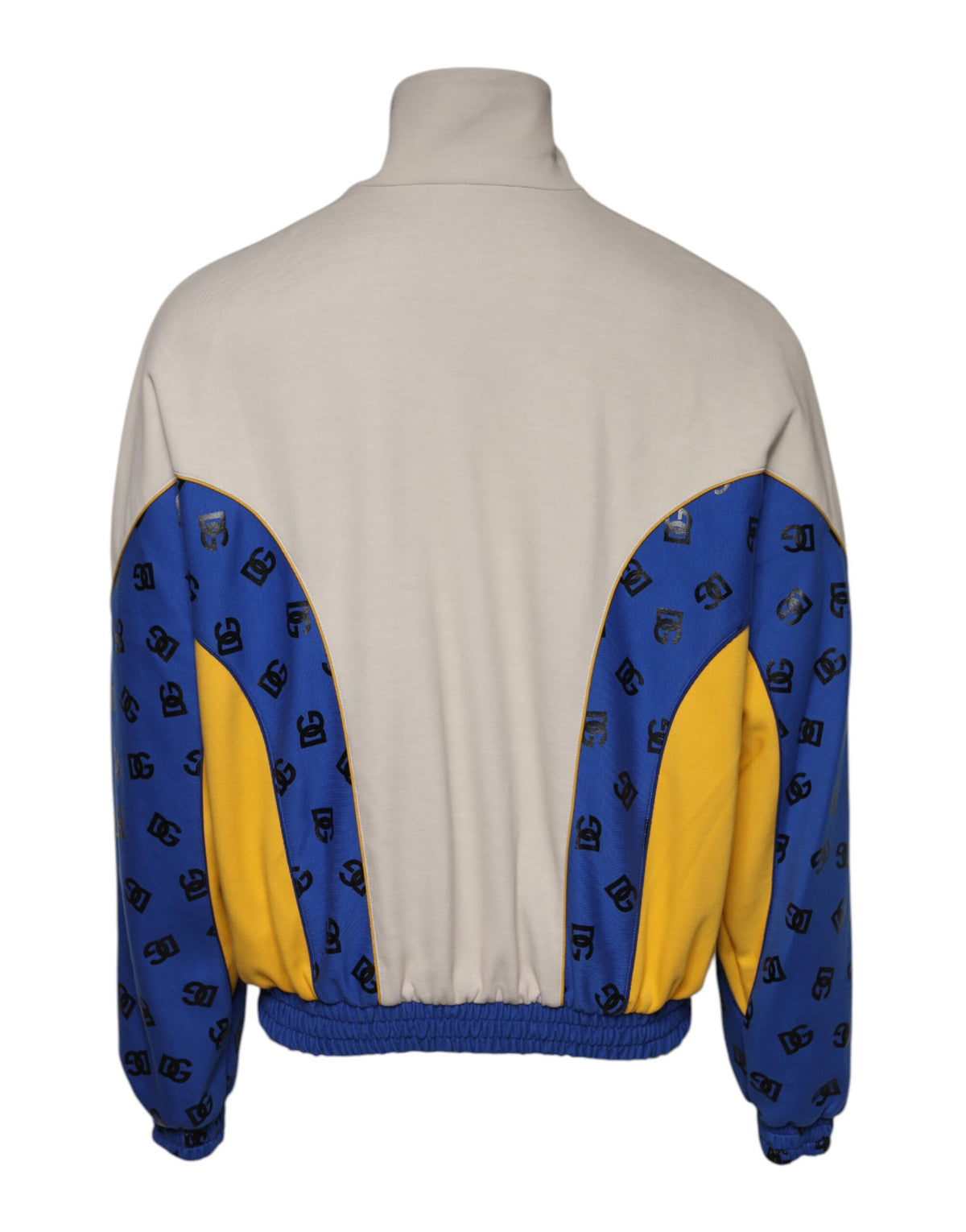 New Dolce & Gabbana Multicolor Polyester Full Zip Bomber Jacket