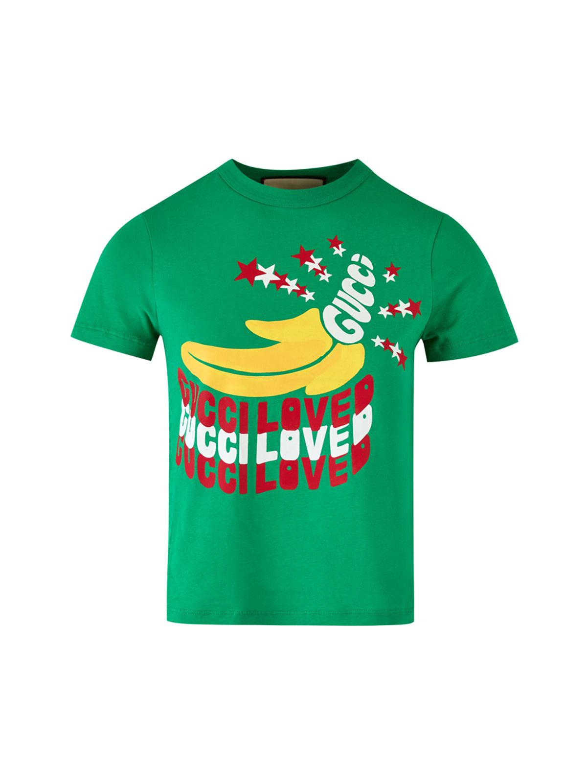 New Gucci Green Cotton Logo T-Shirt