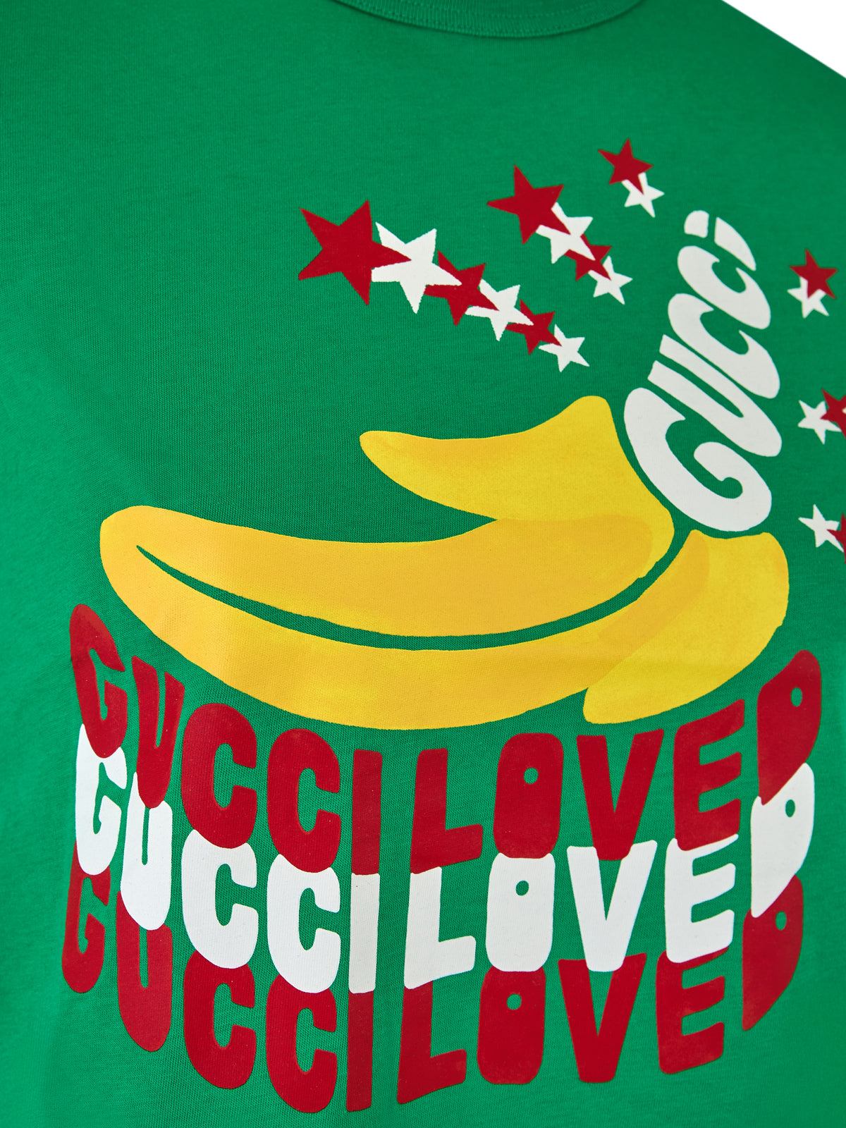 New Gucci Green Cotton Logo T-Shirt