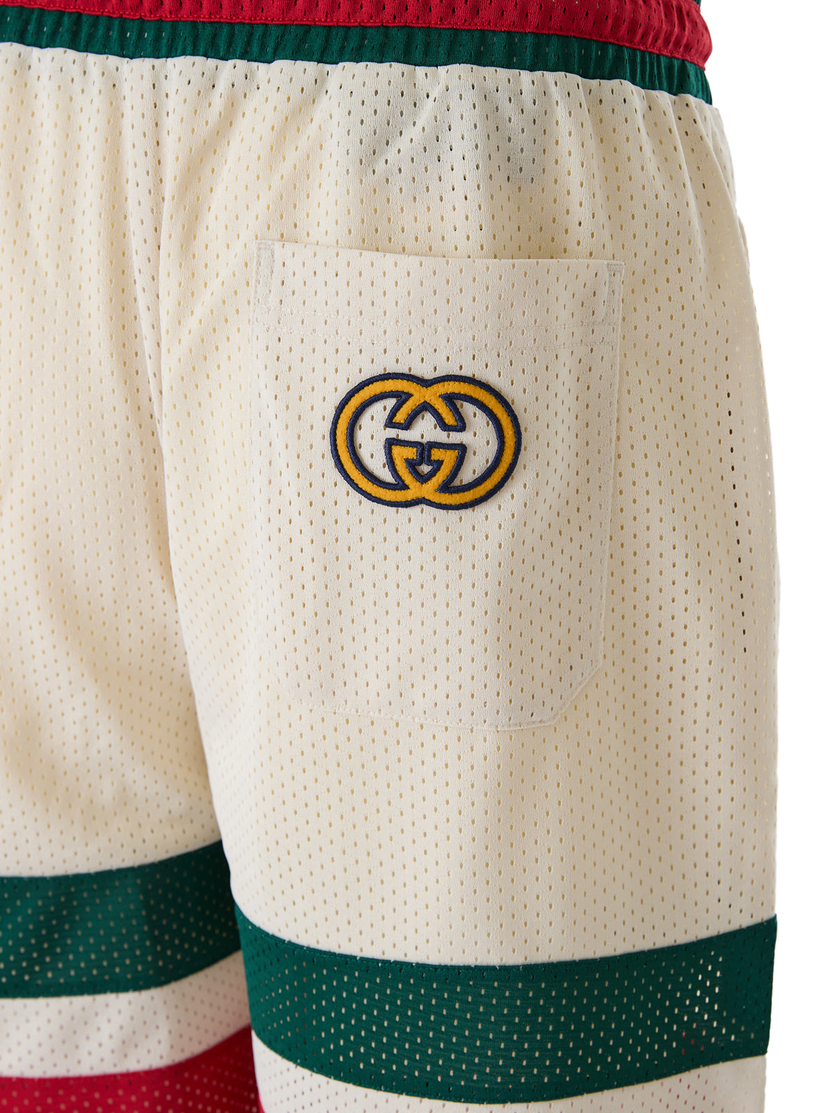Gucci Cream Logo Shorts