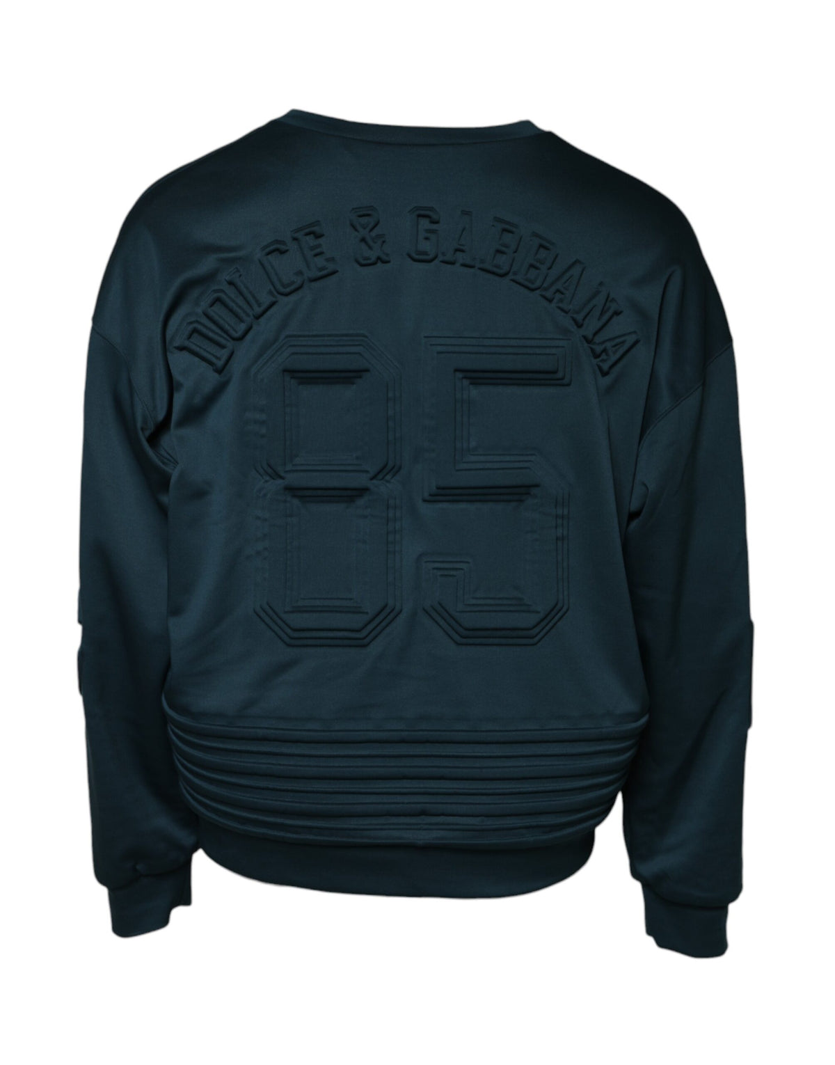 Pre-Owned Dolce & Gabbana Dark Green Embossed Logo Pullover Sweater Men's - Very Good