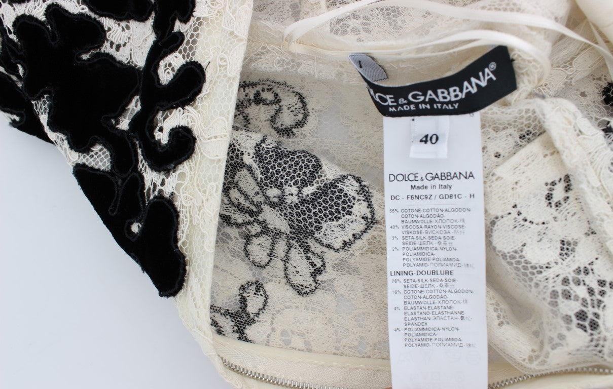 Dolce & Gabbana Floral Lace Ricamo Long Ball Maxi Dress - PreLoved & Luxe