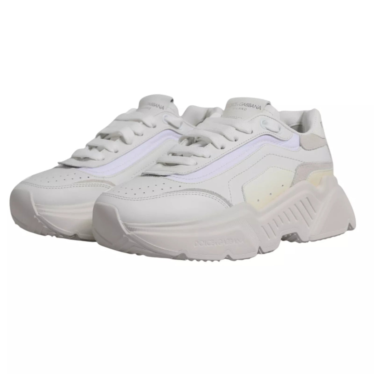 Dolce & Gabbana White Daymaster Low Top Mens Sneakers Shoes