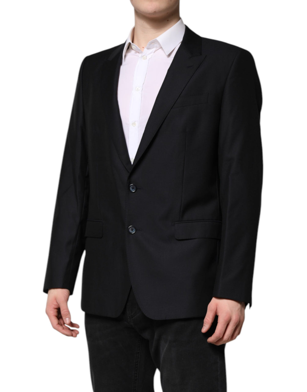 New Dolce & Gabbana Dark Blue MARTINI Wool Blazer Coat Jacket