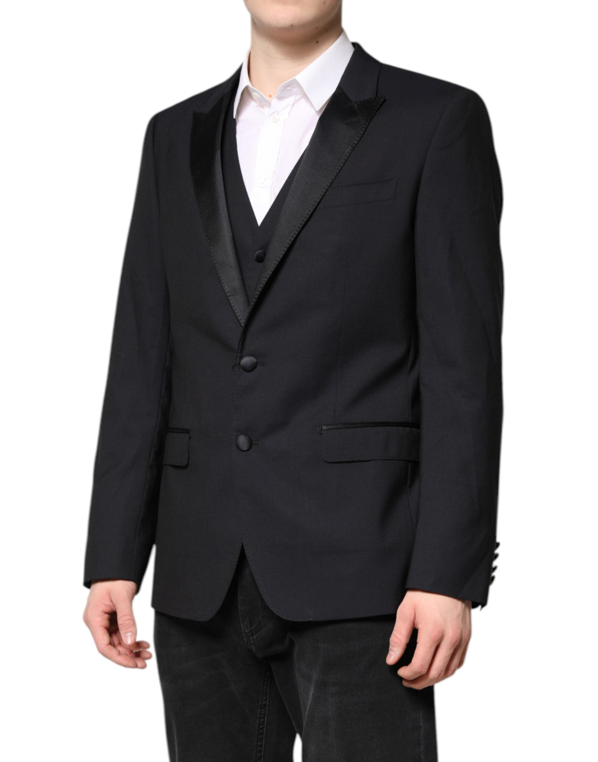 New Dolce & Gabbana Dark Blue MARTINI Wool Suit 2 Piece Jacket