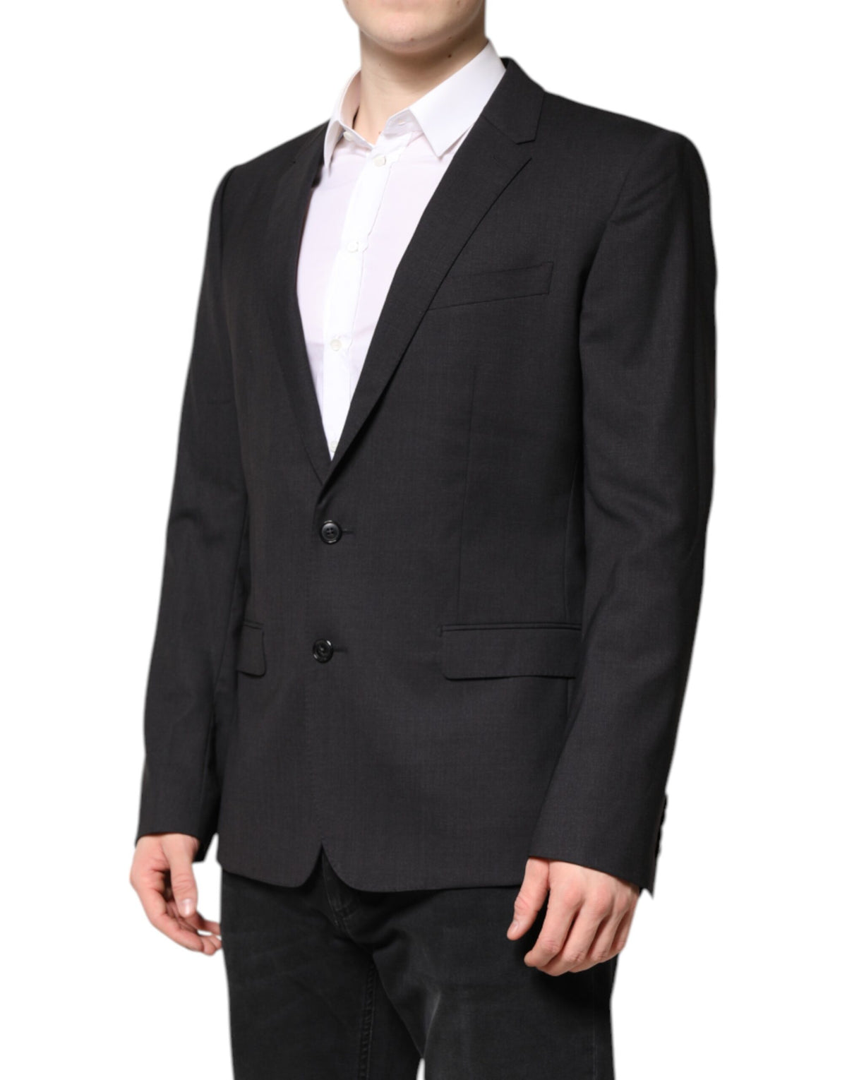New Dolce & Gabbana Dark Gray MARTINI Single Breasted Jacket