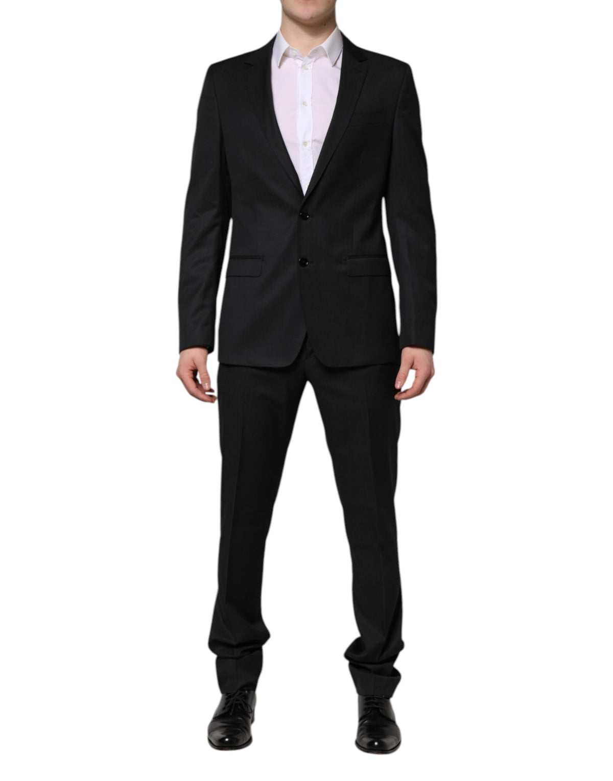 New Dolce & Gabbana Dark Gray MARTINI 2 Pc Single Breasted Suit