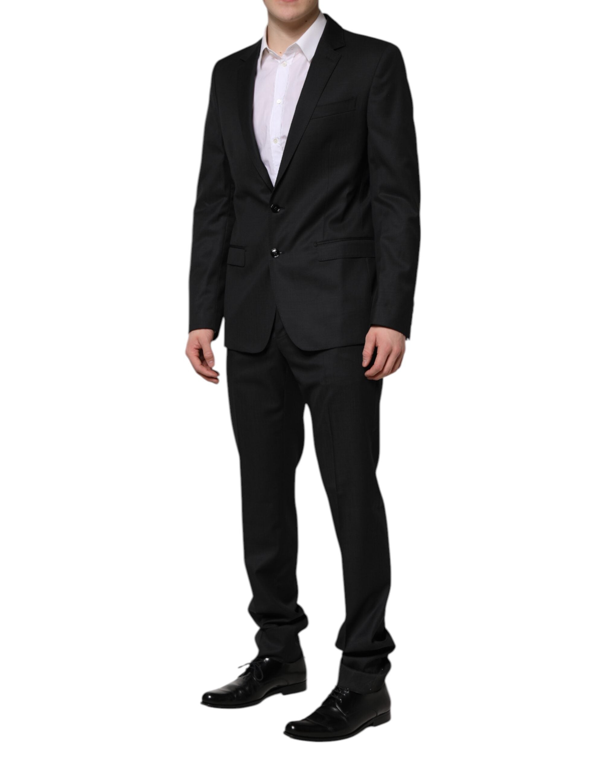 New Dolce & Gabbana Dark Gray MARTINI 2 Pc Single Breasted Suit