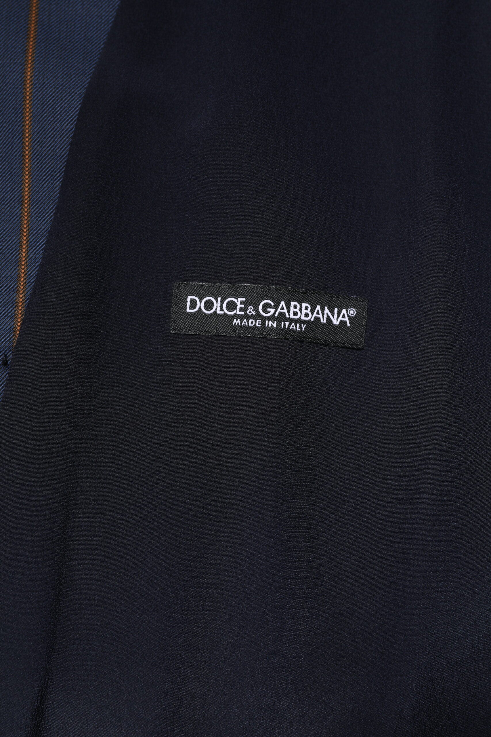 Dolce & Gabbana Blue Stripes Wool Formal Men Waistcoat Vest
