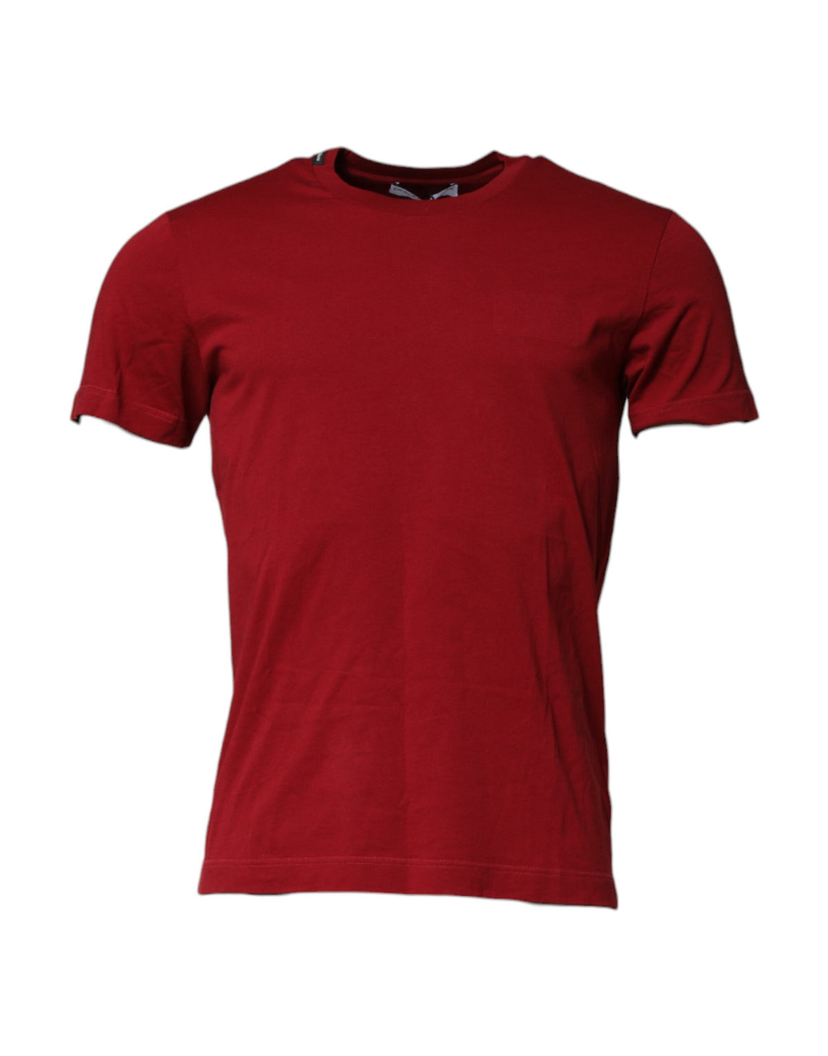 Pre-Owned Dolce & Gabbana Red Cotton Short Sleeves Crew Neck T-shirt Men's - Very Good