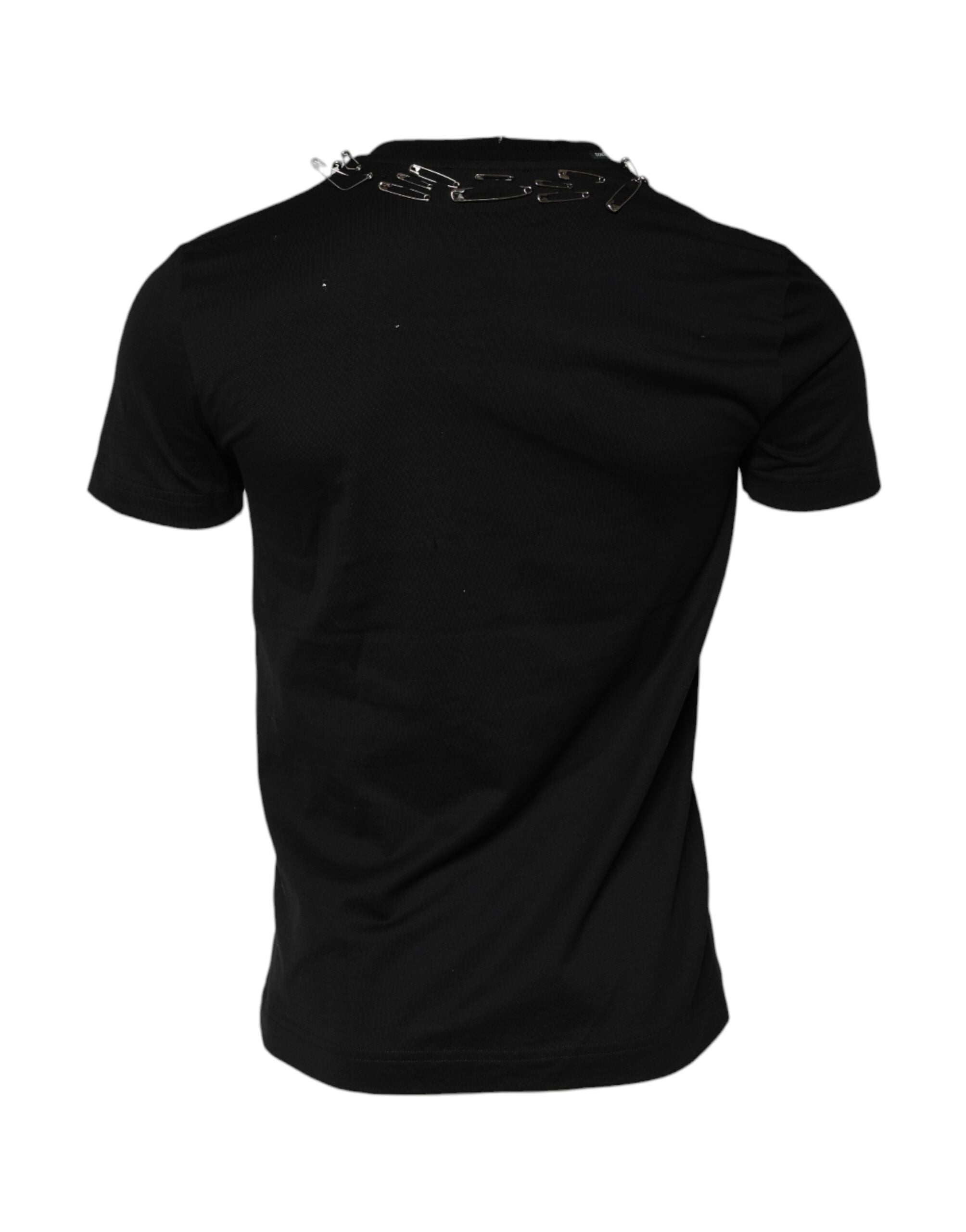 Pre-Owned Dolce & Gabbana Black Logo Embellish Short Sleeves T-shirt Men's - Very Good