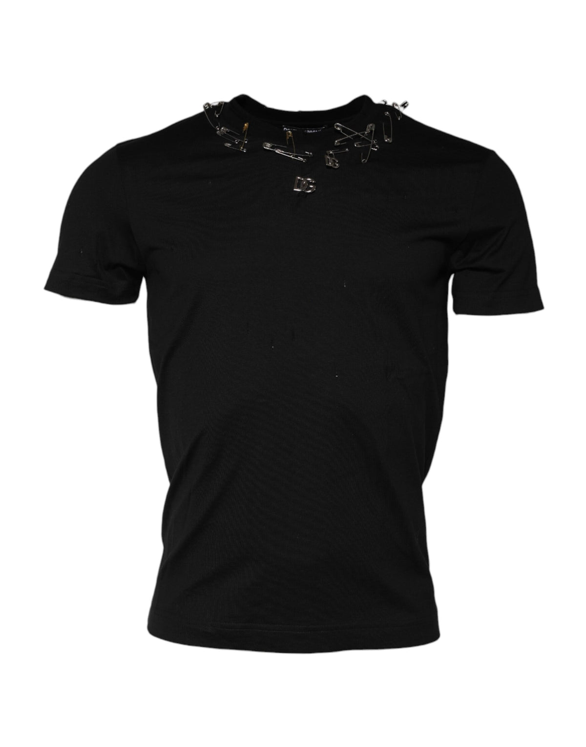 Pre-Owned Dolce & Gabbana Black Logo Embellish Short Sleeves T-shirt Men's - Very Good