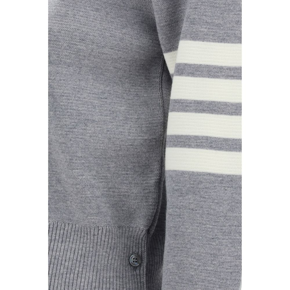 Thom Browne Gray Wool Sweatshirt