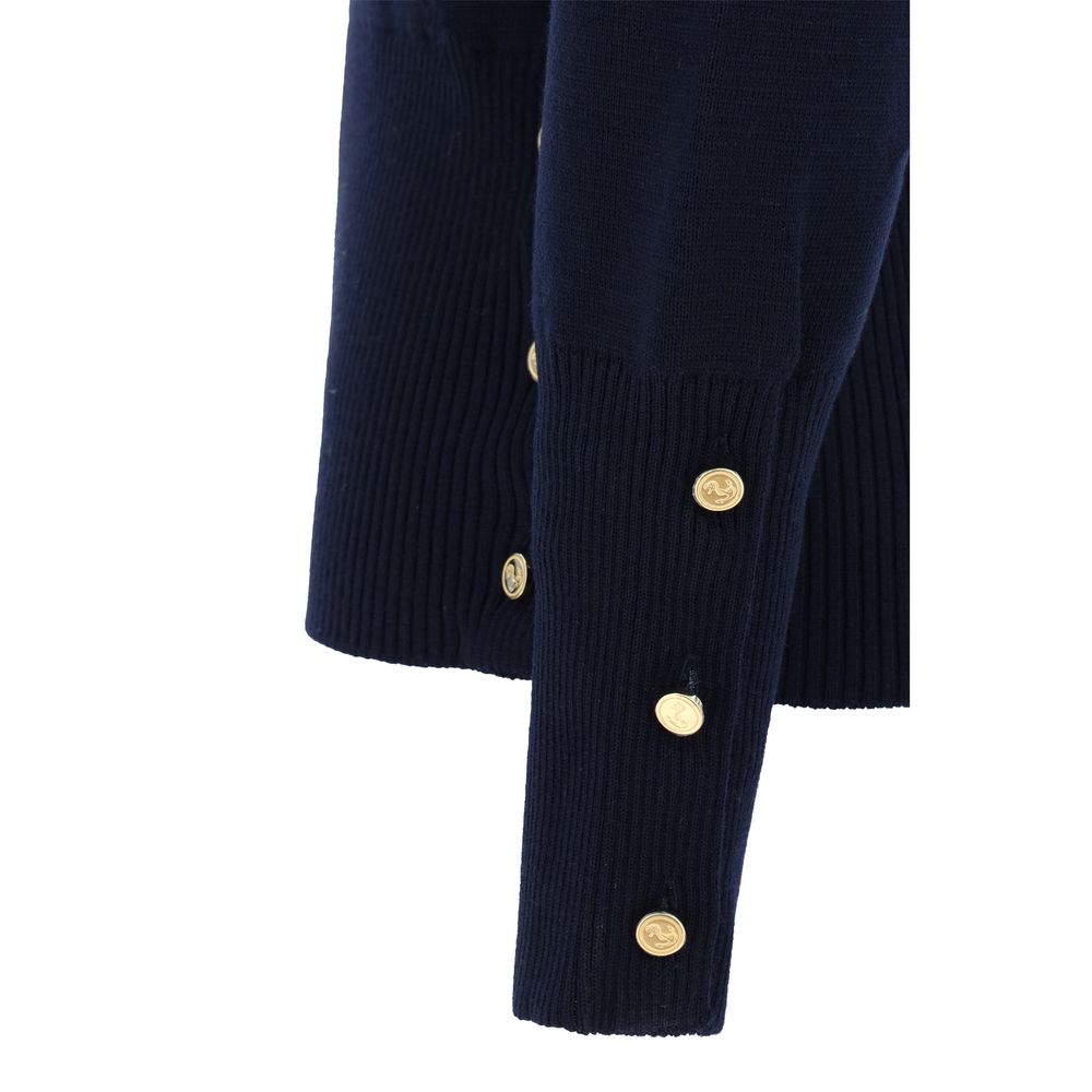 Thom Browne Blue Wool Sweatshirt
