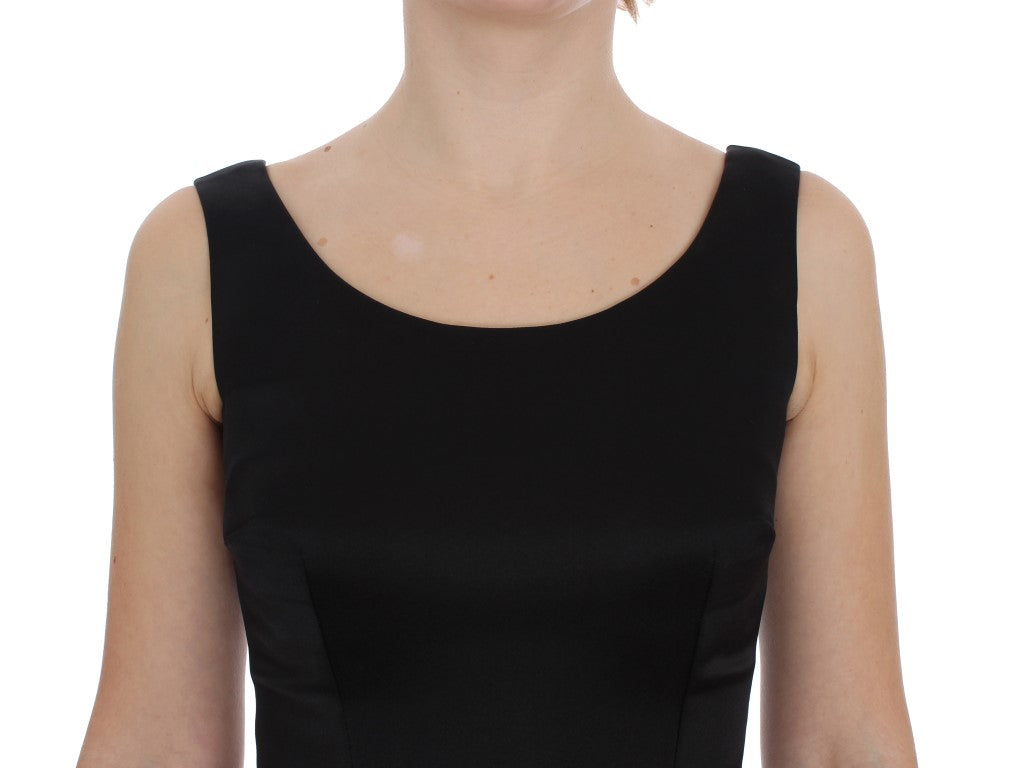 Dolce & Gabbana Black Gray Sheath Gown Full Length Dress - PreLoved & Luxe