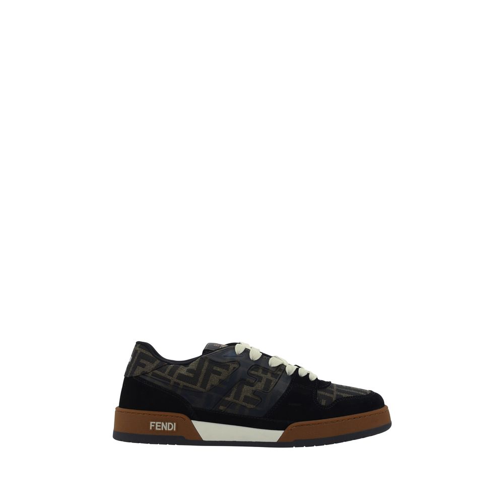 Fendi Multicolor Leather Low Top Sneakers