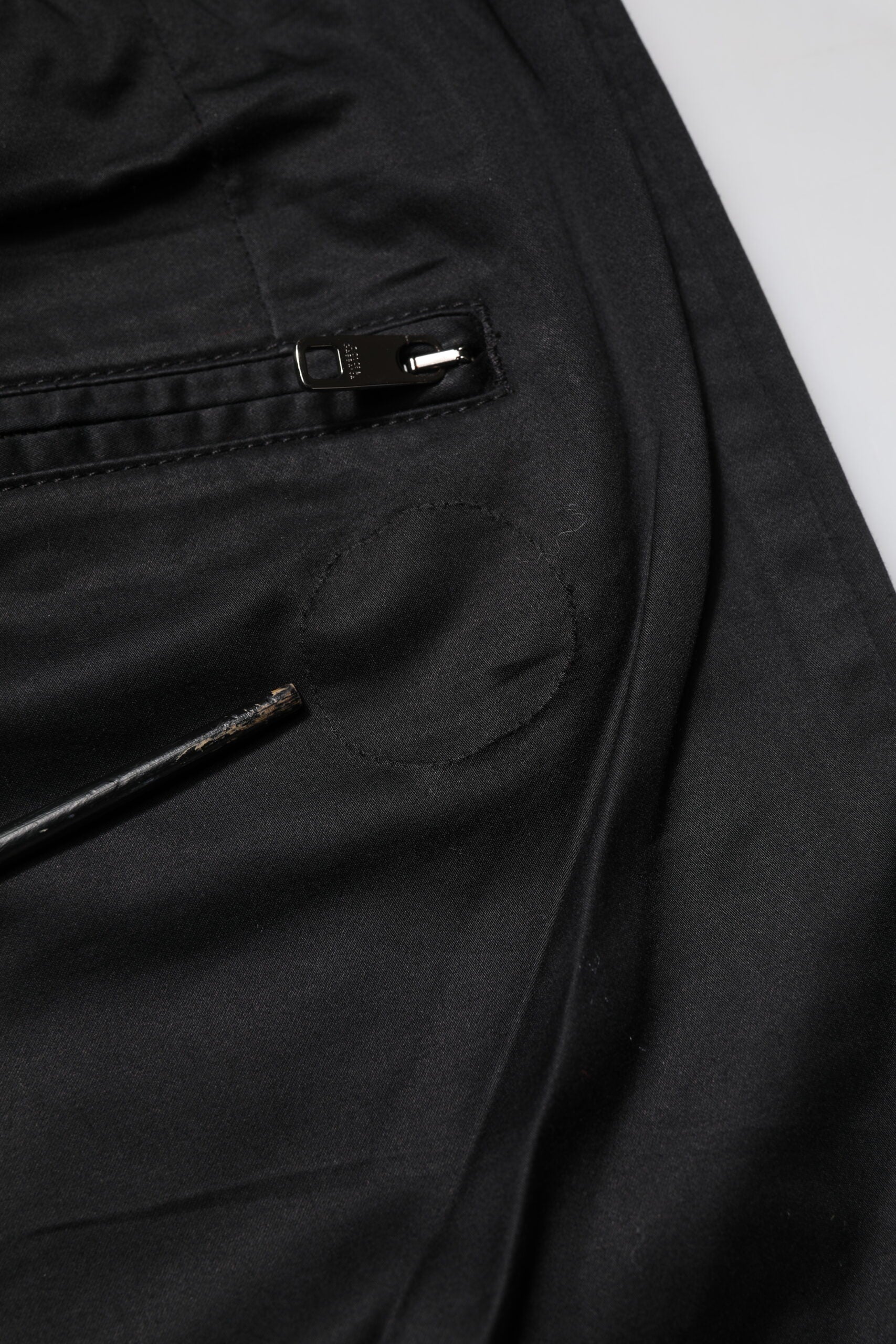 Pre-Owned Dolce & Gabbana Black Cotton Mid Waist Jogger Pants