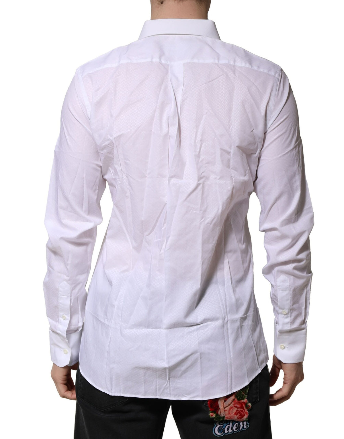 New Dolce & Gabbana White MARTINI Long Sleeves Men Formal Shirt