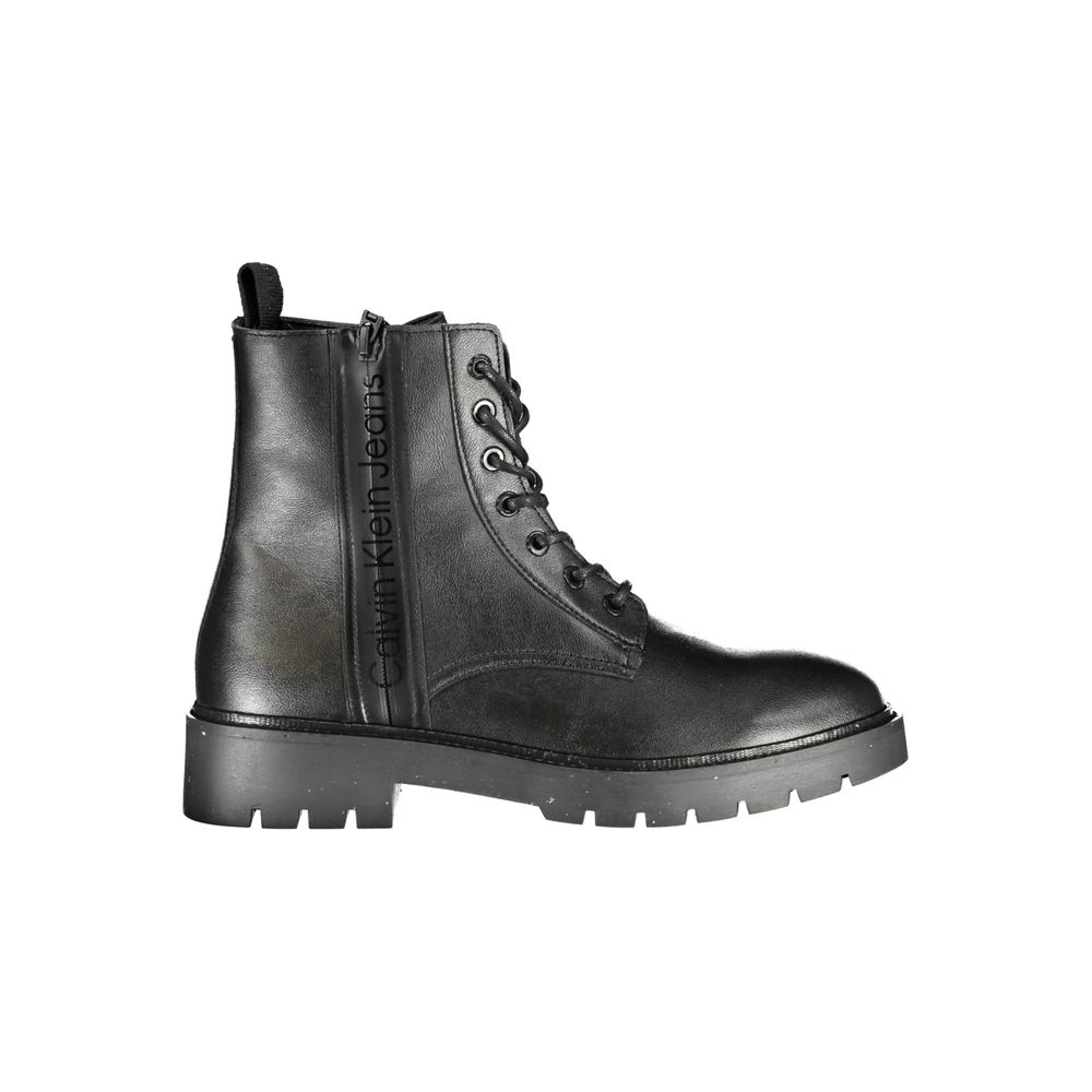 Calvin Klein Black Men Ankle Boot