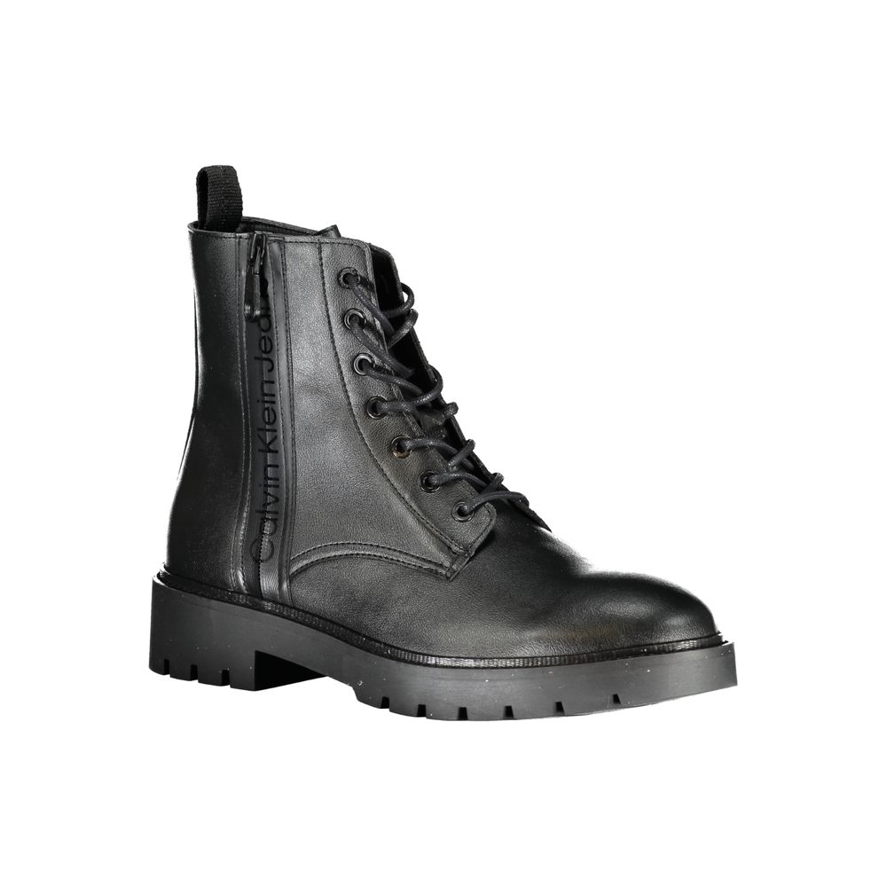 Calvin Klein Black Men Ankle Boot