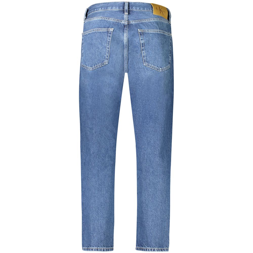 New Calvin Klein Blue Cotton Men Jeans