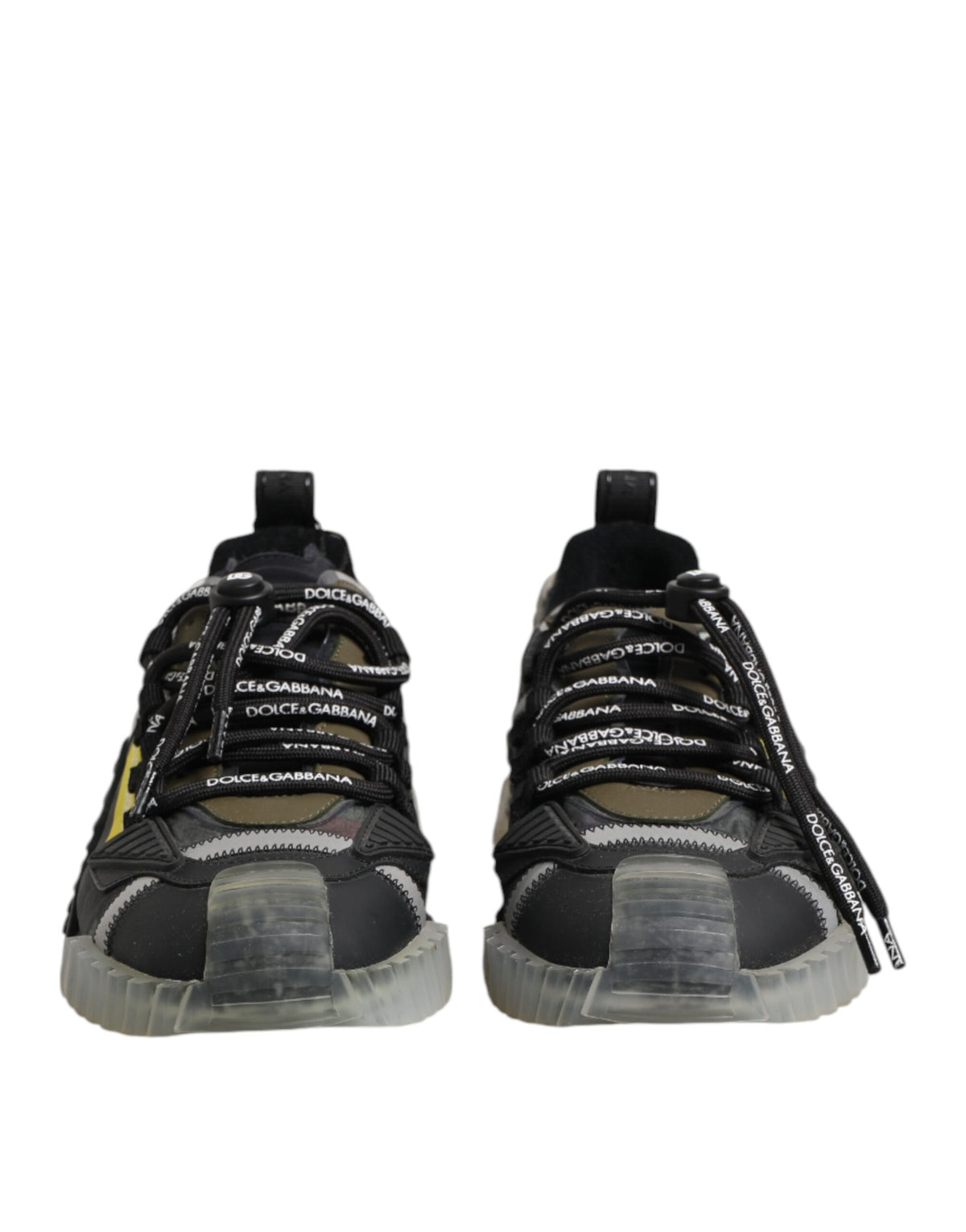 New Dolce & Gabbana Multicolor Lace Up Low Top NS1 Sneakers Shoes