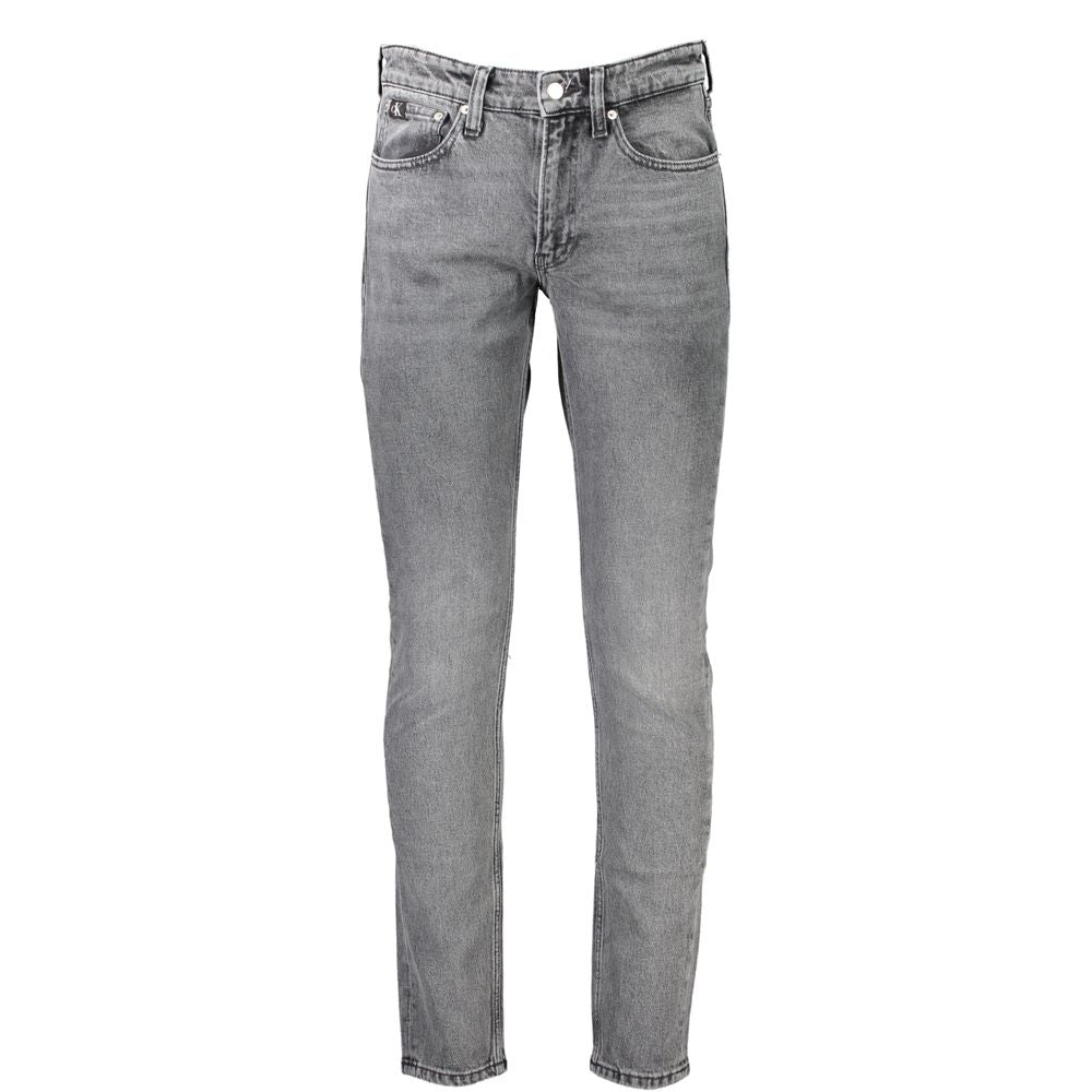Calvin Klein Gray Cotton Male Jean