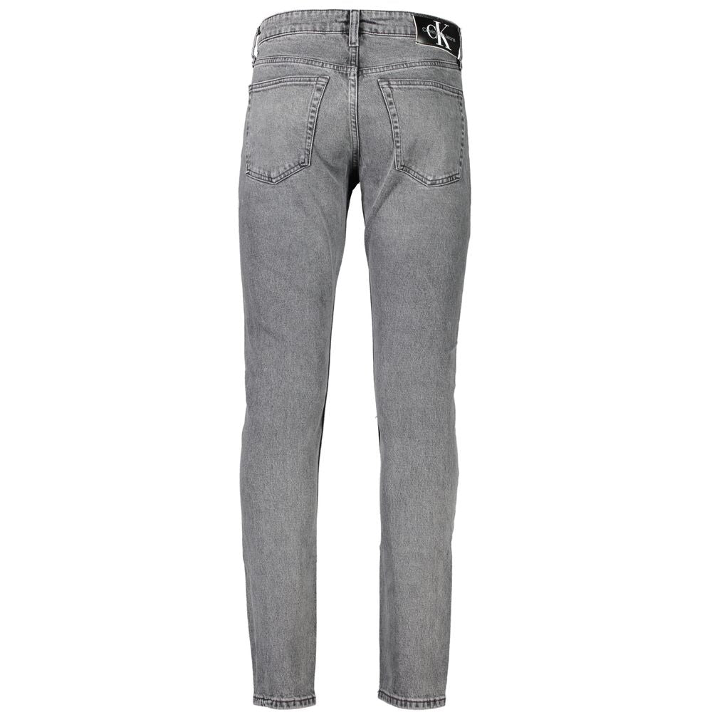 Calvin Klein Gray Cotton Male Jean
