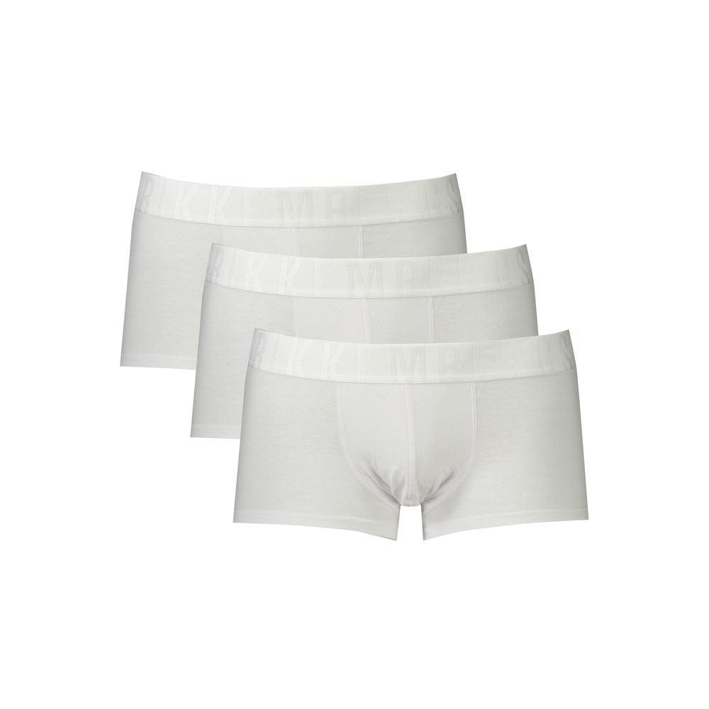 Bikkembergs White Men's Boxer Briefs Trio Pack