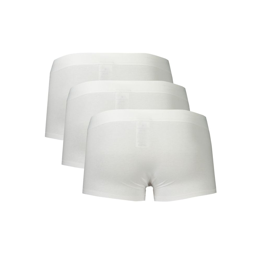 Bikkembergs White Men's Boxer Briefs Trio Pack