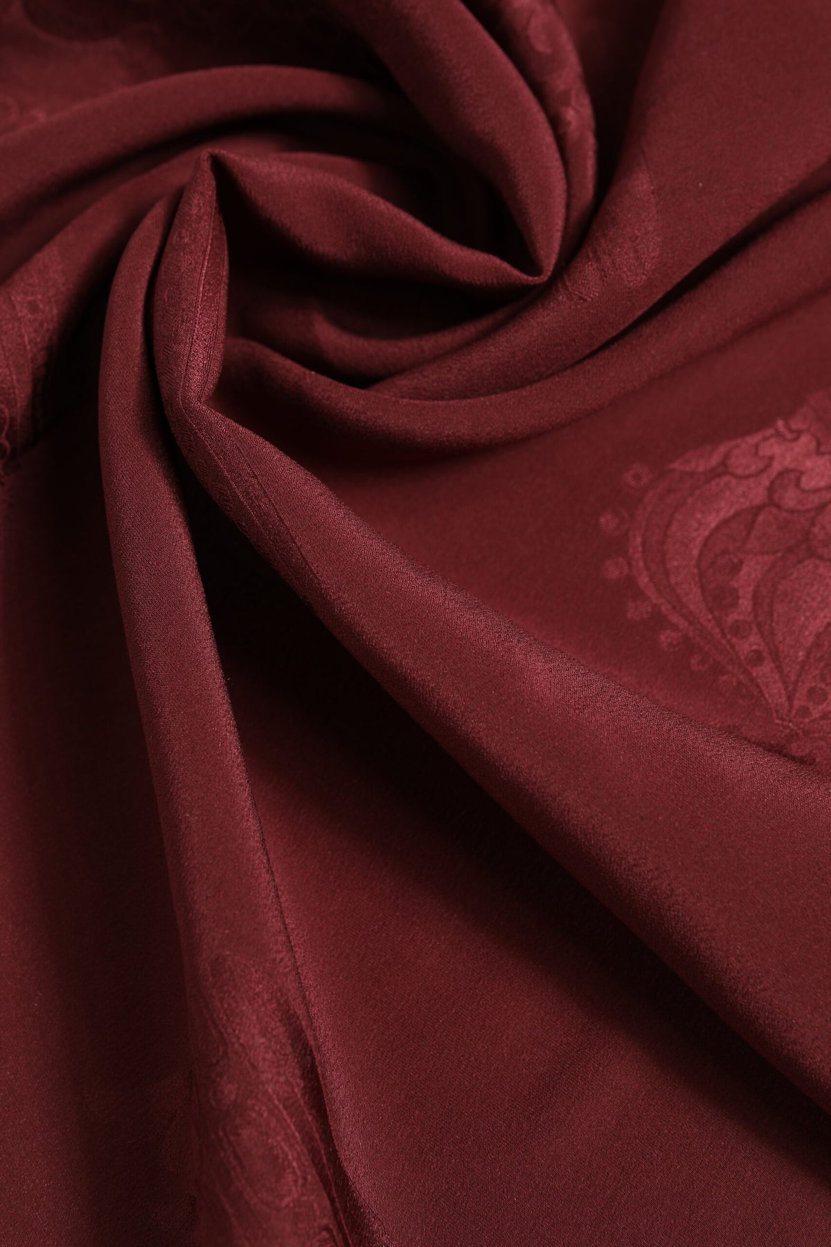 New Dolce & Gabbana Maroon Silk Crown Square Men Foulard Scarf
