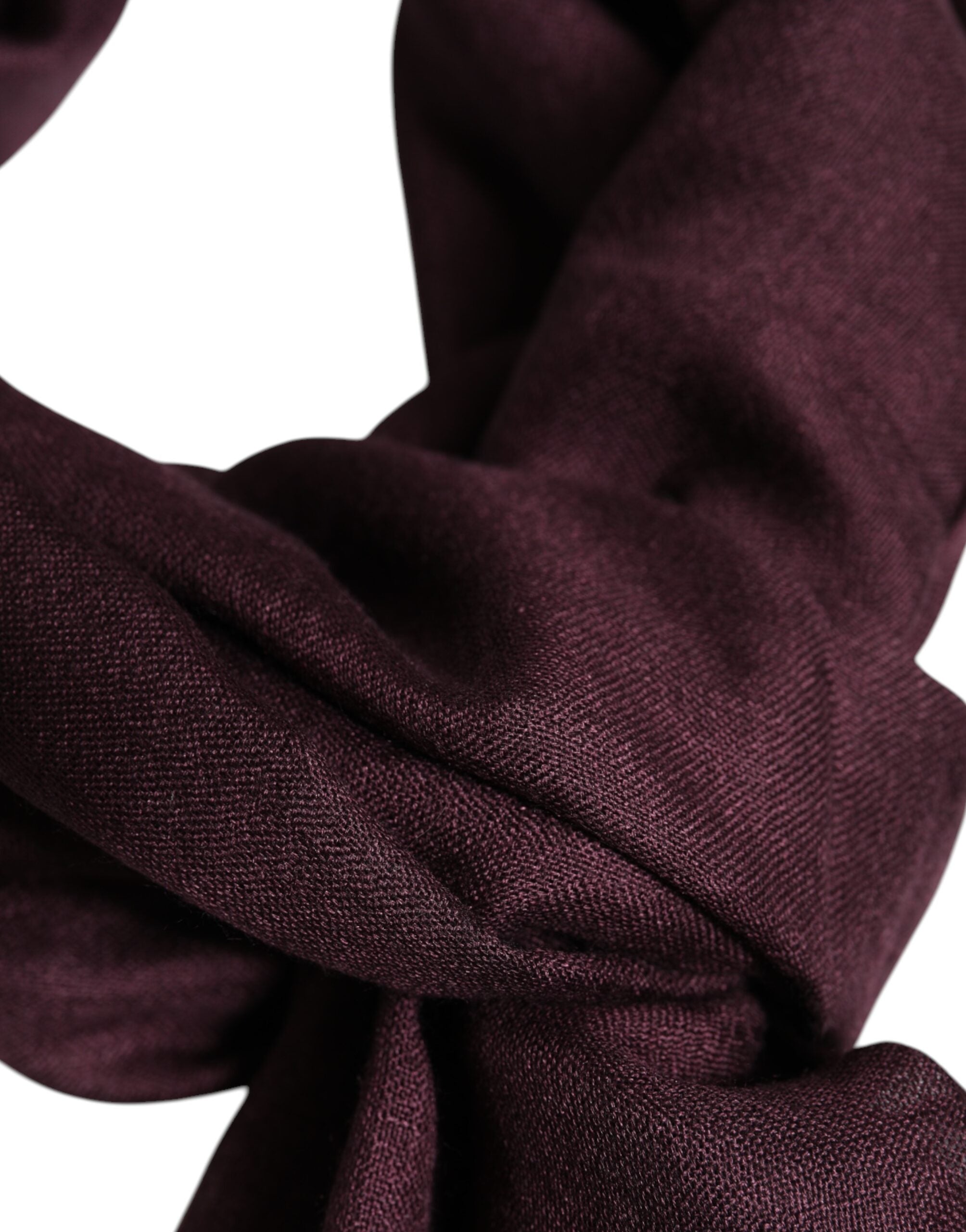 New Dolce & Gabbana Maroon Cashmere Neck Warmer Wrap Shawl Scarf