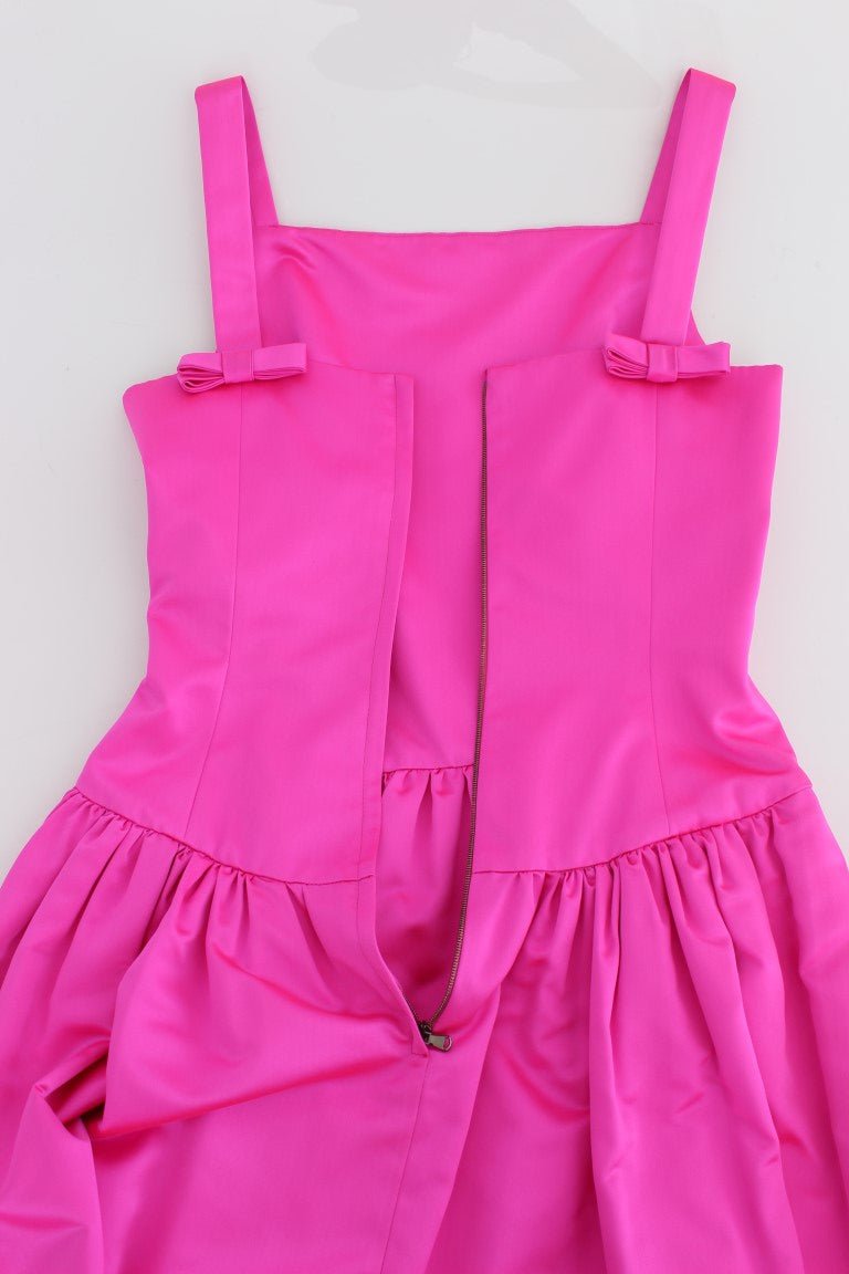 Dolce & Gabbana Pink Silk Long Sheath Ball Gown Dress - PreLoved & Luxe