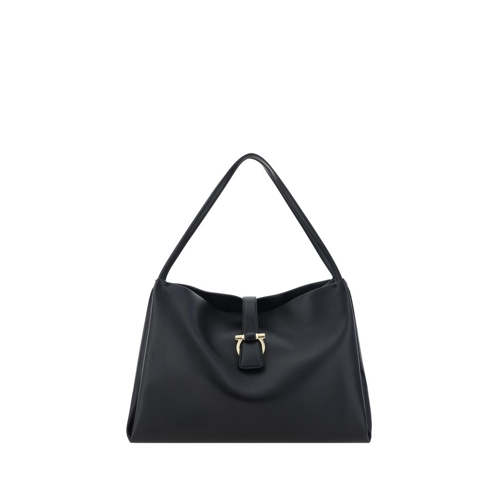 Ferragamo Black Leather Handbag