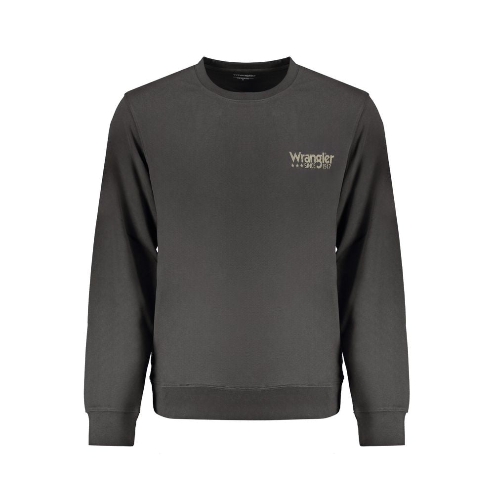 Wrangler Black Cotton Men Sweatshirt