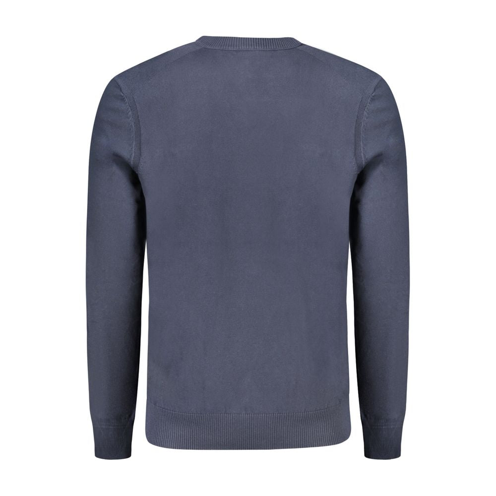 Hugo s Blue Cotton Men's Long-Sleeved T-Shirt