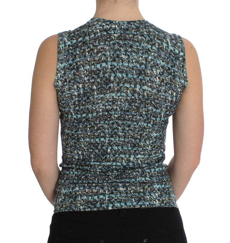 Dolce & Gabbana Blue Wool Sweater Sleeveless Pullover - PreLoved & Luxe