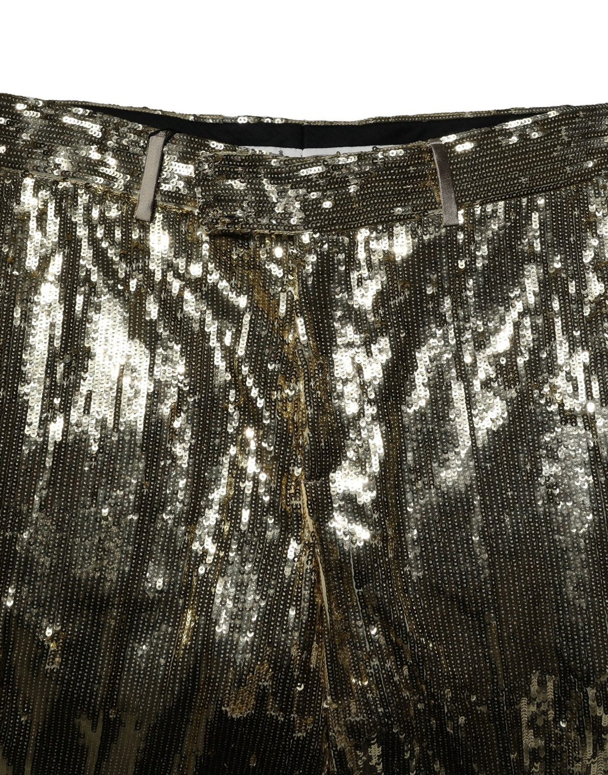 New Dolce & Gabbana Gold Sequin Embellished Bermuda Shorts