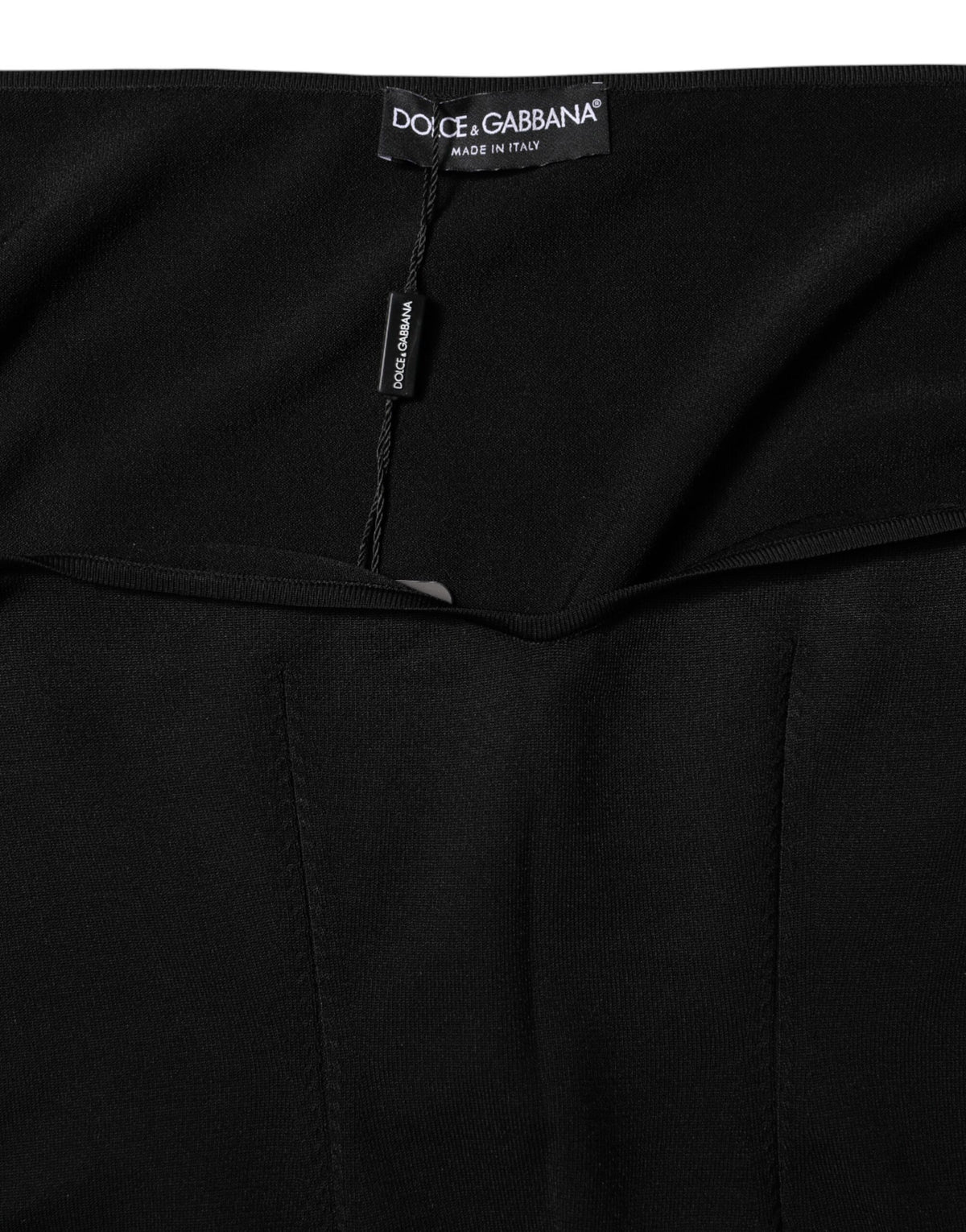 New Dolce & Gabbana Black Long Sleeve Pullover Blouse Top