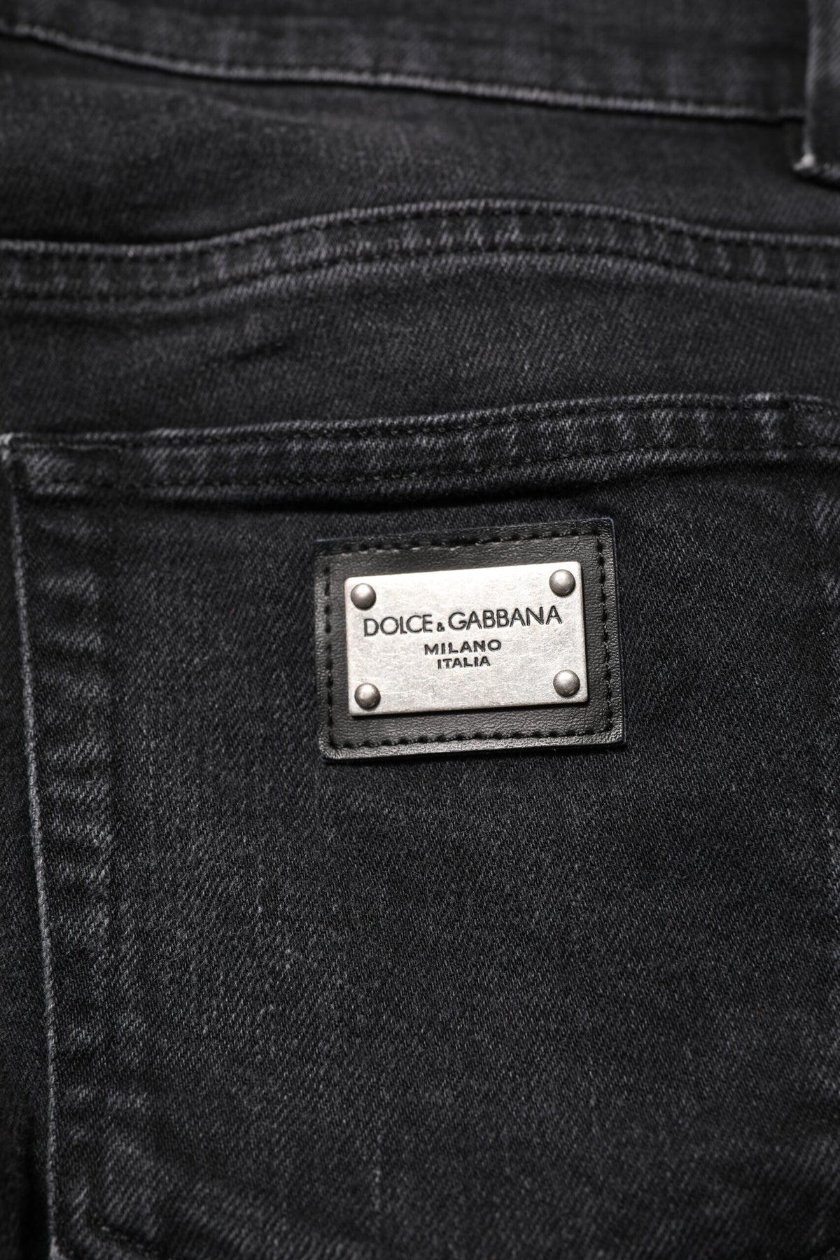 Pre-Owned Dolce & Gabbana Black Cotton Skinny Men Denim Jeans - Very Good