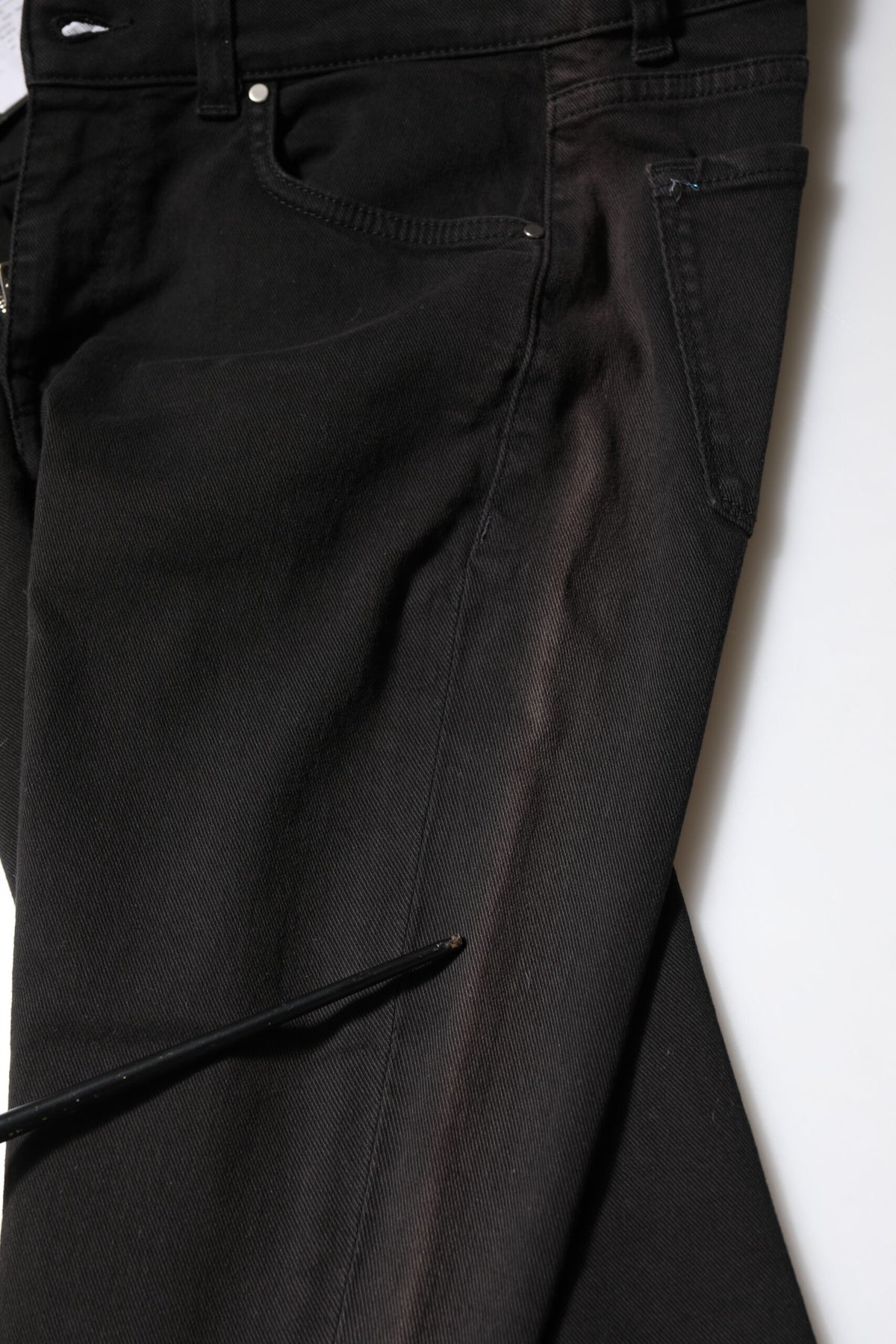 Pre-Owned Dolce & Gabbana Black Cotton Skinny Mid Waisted Denim Jeans Women's - Very Good