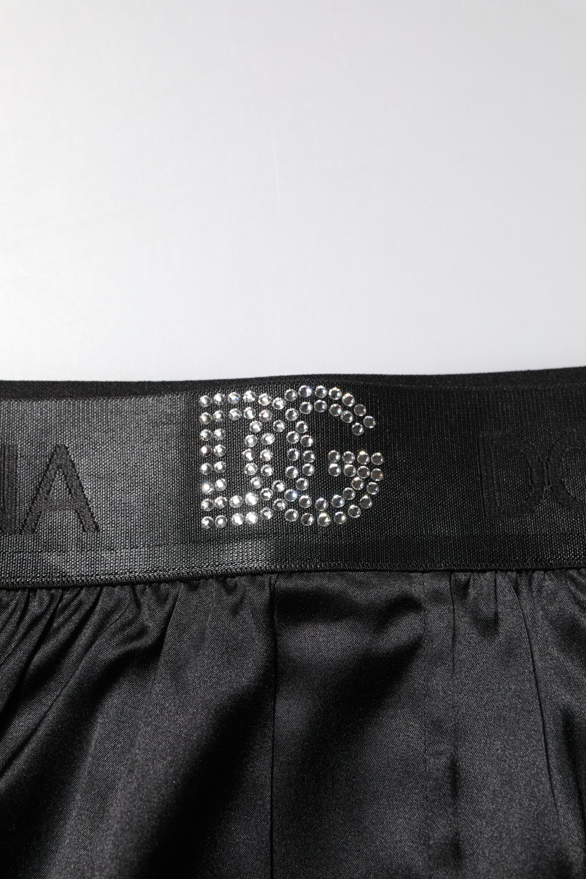 New Dolce & Gabbana Black Logo Waist Regular Boxer Shorts Underwear
