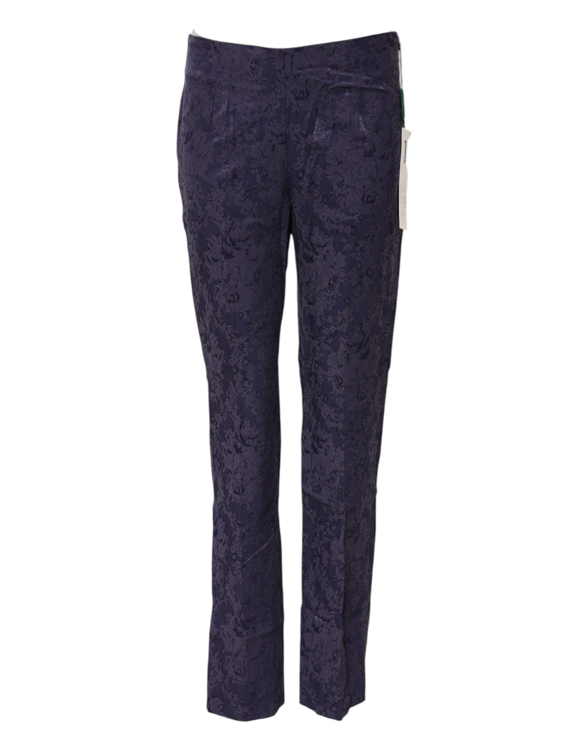 New BENCIVENGA Purple Jacquard High Waisted Pants