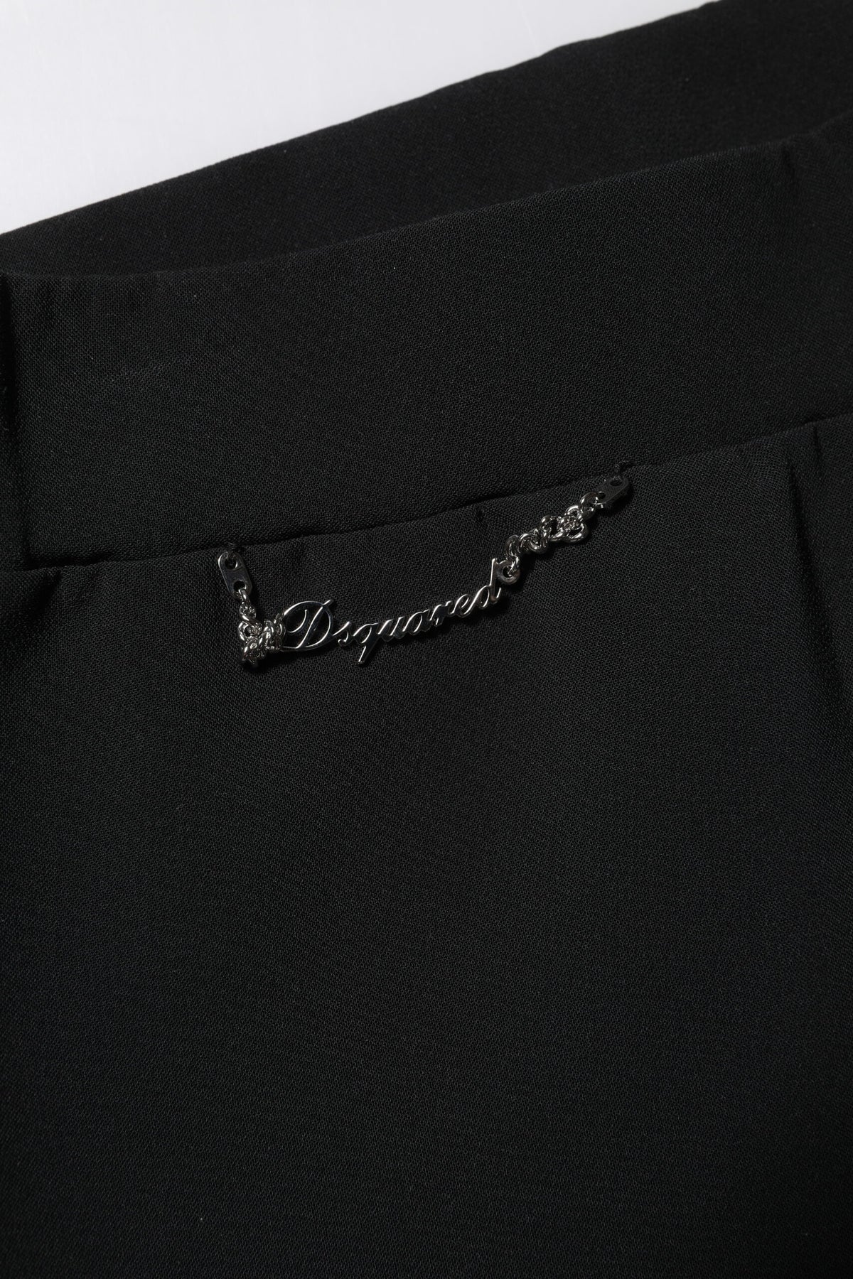 New Dsquared² Black High Waisted Flared Pants