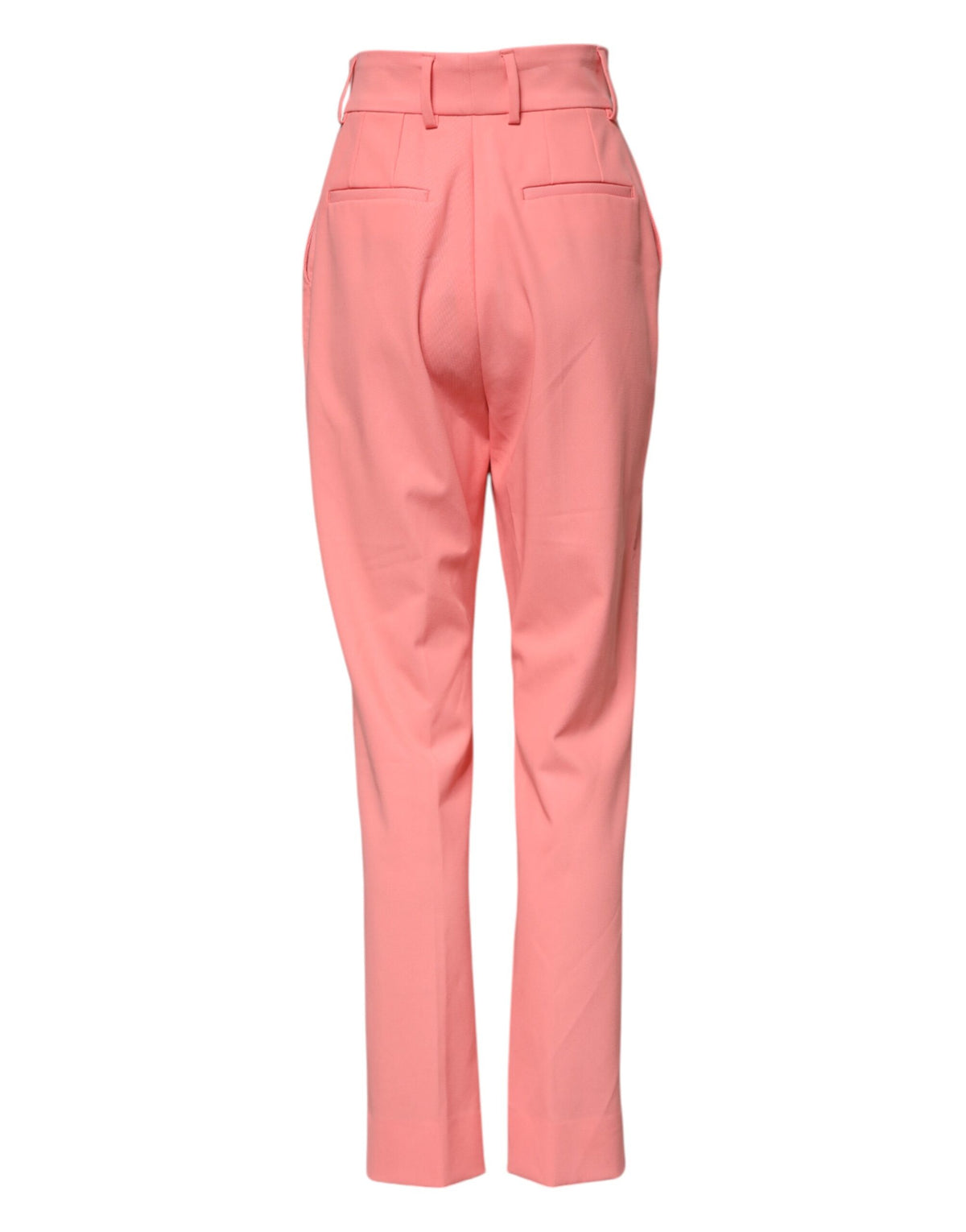 New Dolce & Gabbana Pink High Waist Tapered Dress Pants