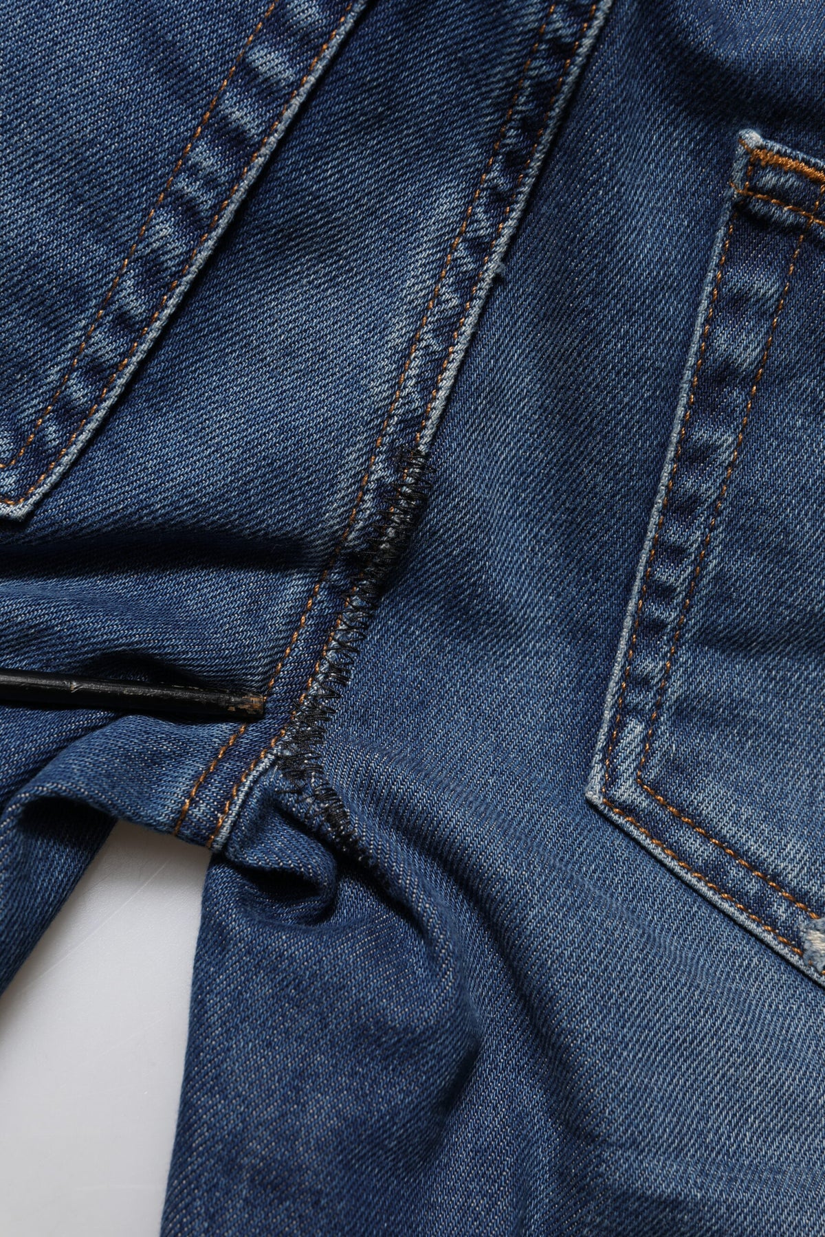 Pre-Owned Dolce & Gabbana Blue Cotton Low Waist Skinny Denim Jeans Women's - Very Good